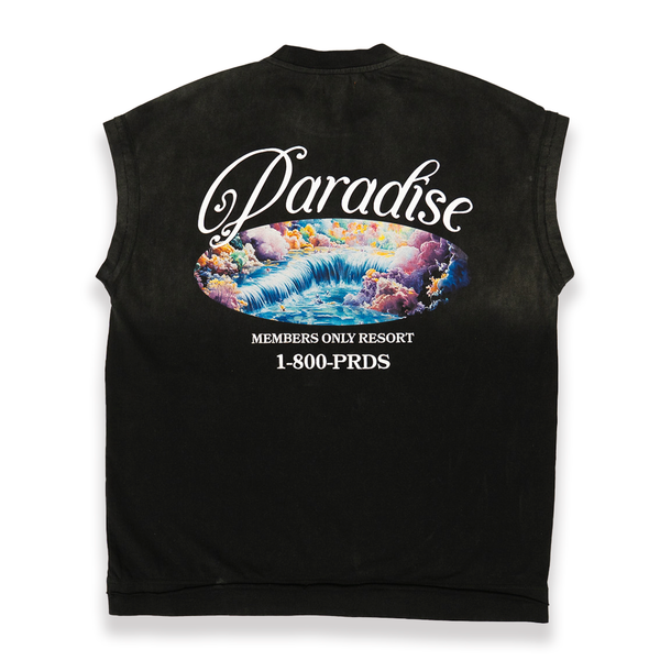 Celestial Getaway Muscle Tee Black