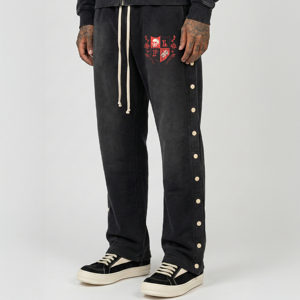 Crest Snap Trouser - Premium Streetwear Pants | Paradise Lostk