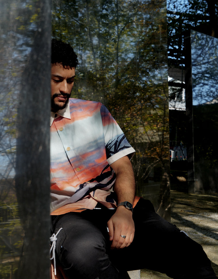 In The Clouds Button-Up Shirt
