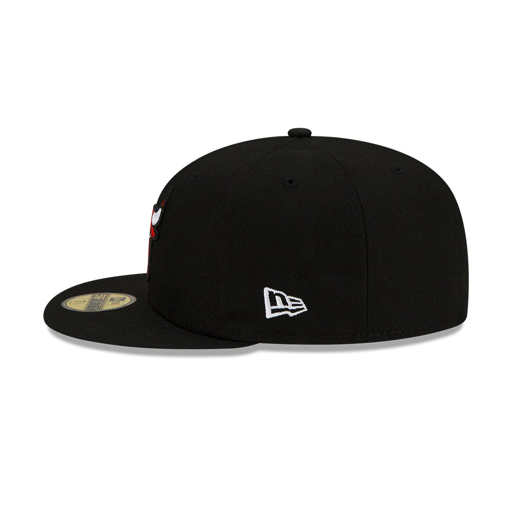 Chicago Bulls City Cluster Black New Era 59FIFTY Fitted Hat