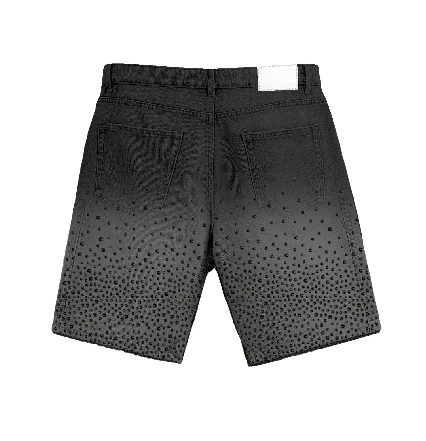Solomon Rhinestone Jorts Black