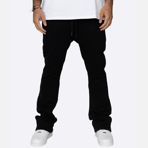Terry Flare Pants Black