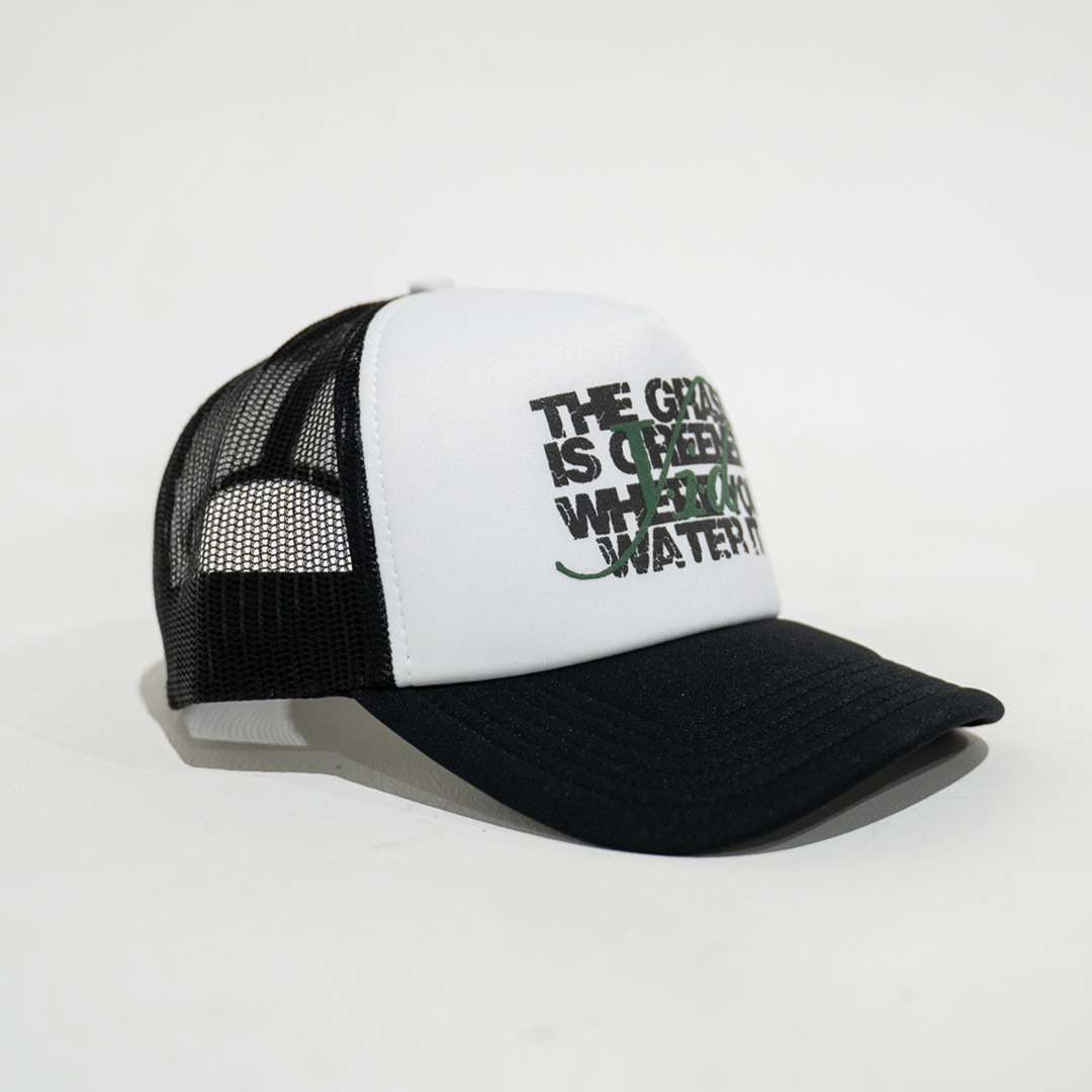 PARCHED TRUCKER HAT WHITE/GREEN