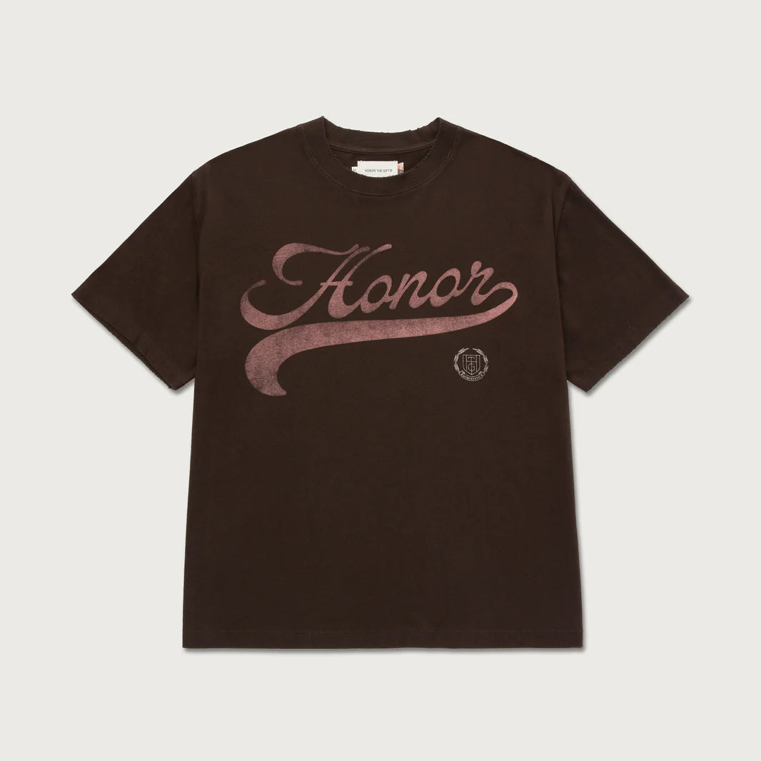 Holiday Script Tee Black