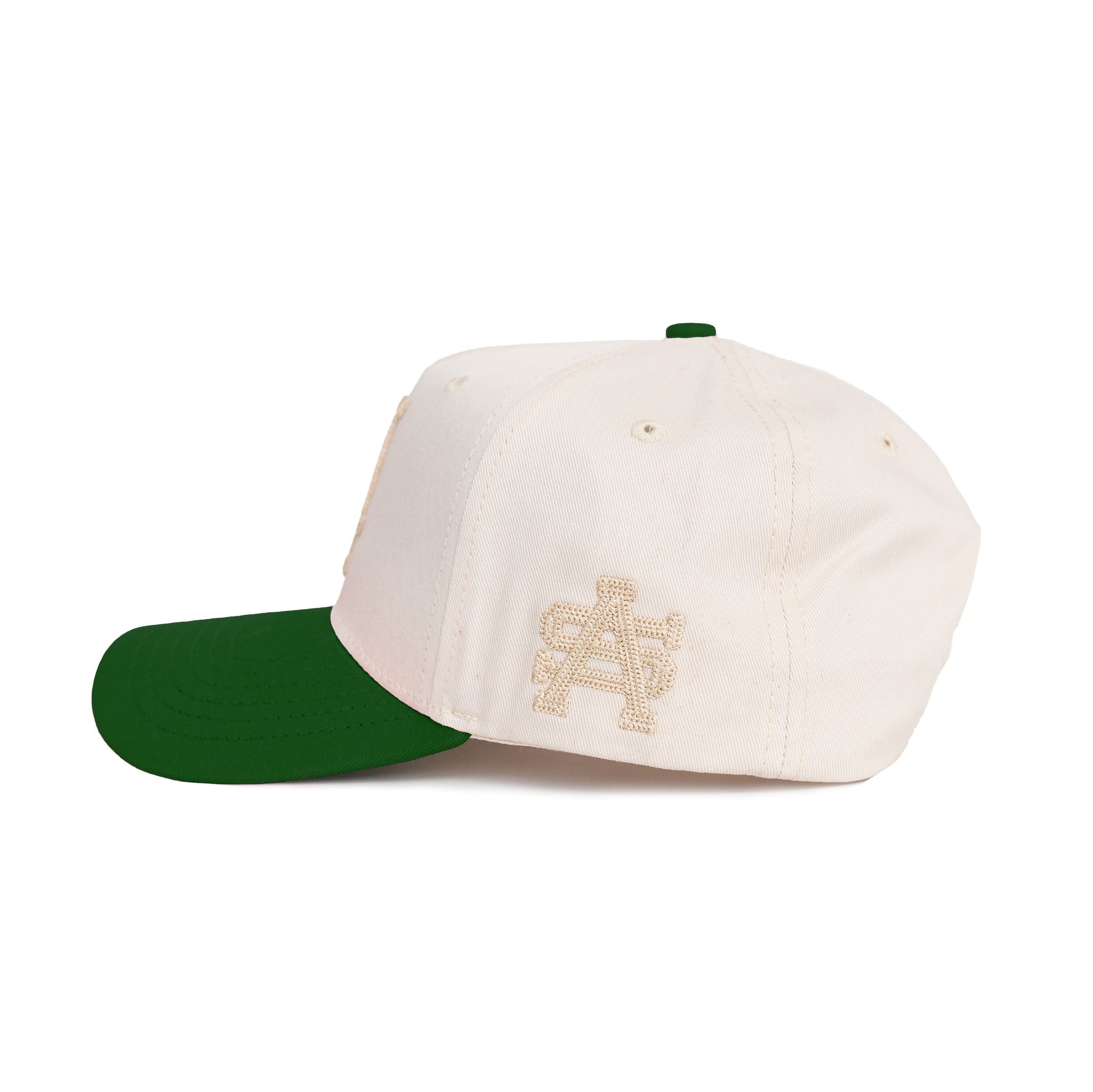 LA Chain Stitch Snap Back Cream/Green