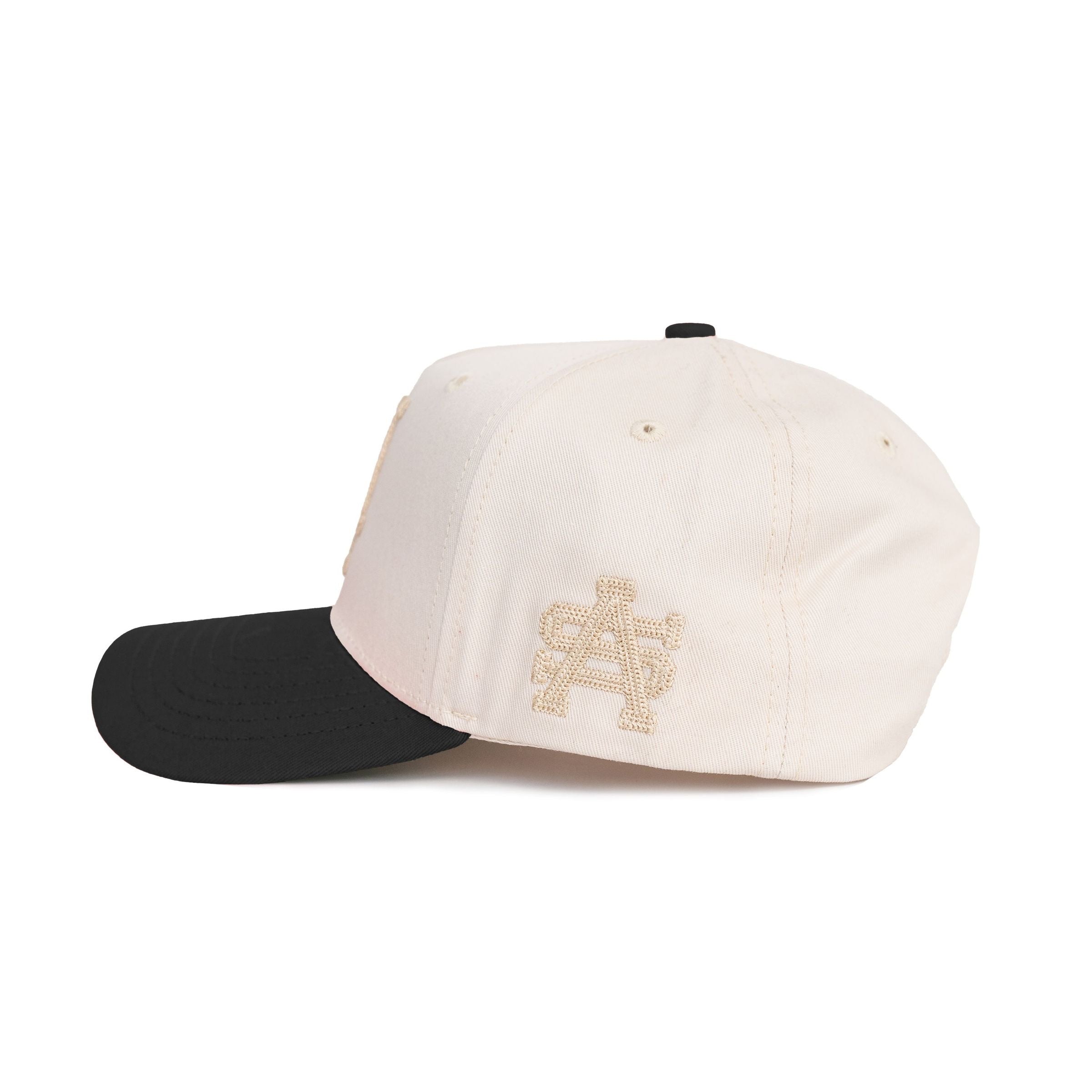 LA Chain Stitch Snap Back Cream/Black