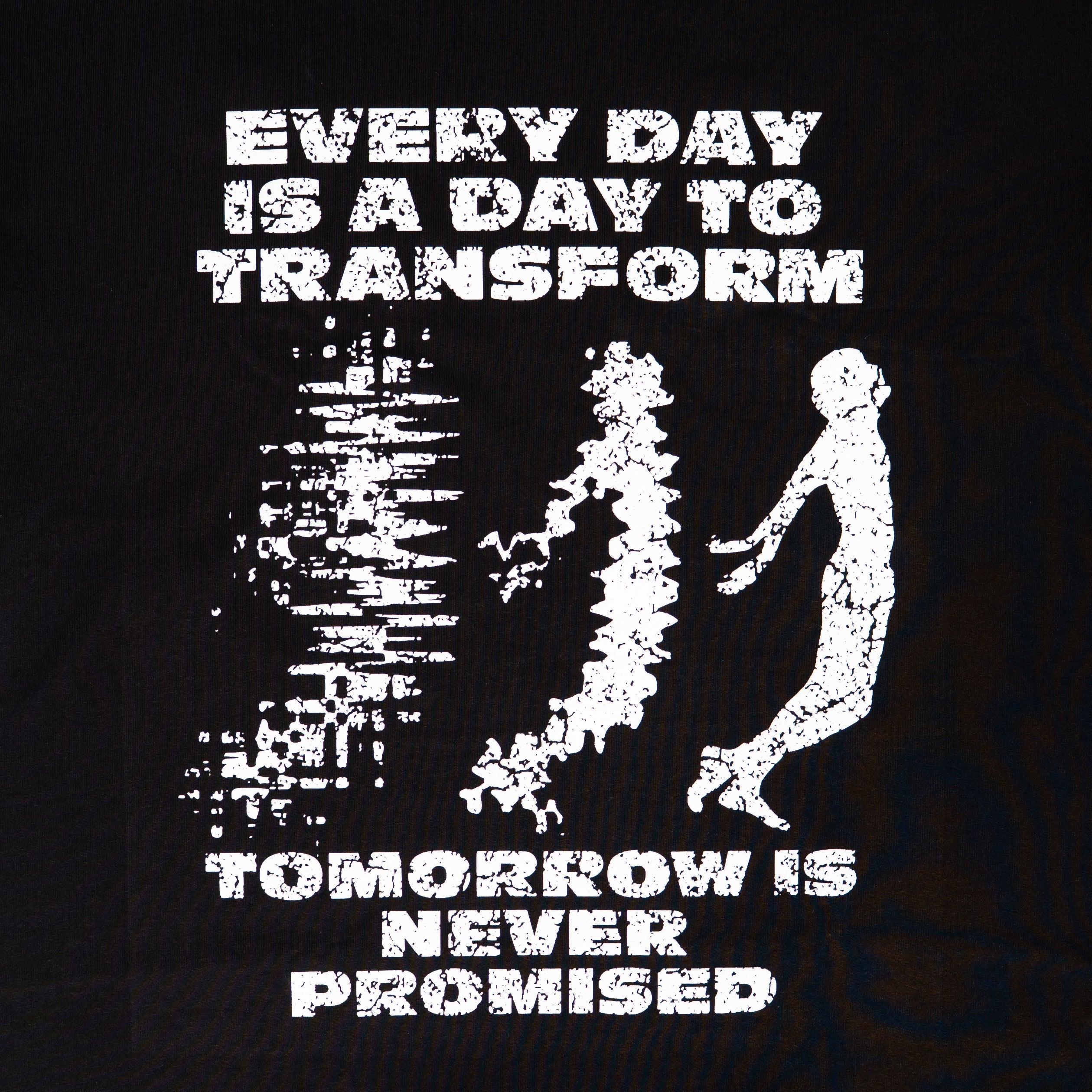 Transform Distressed Tee Black