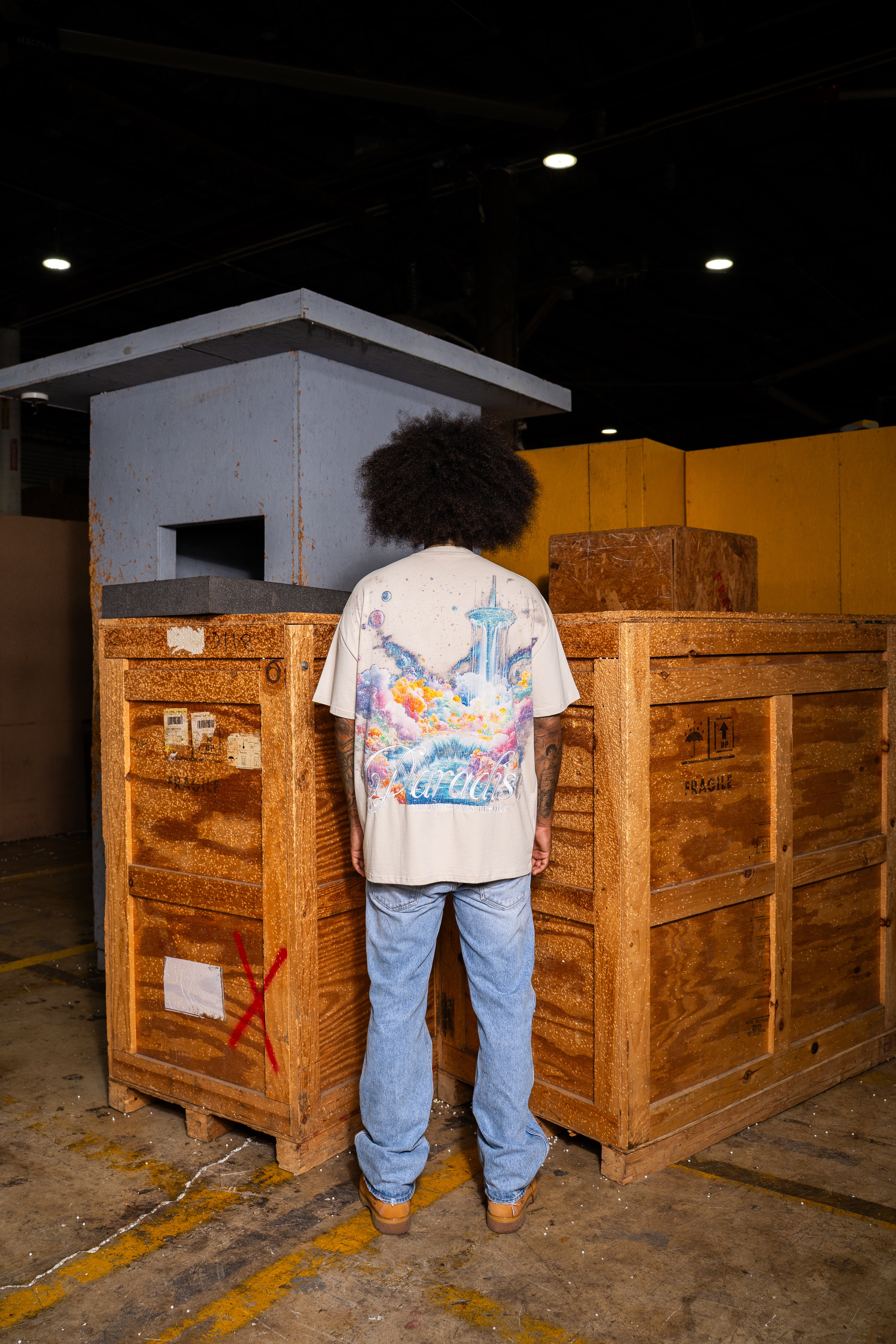 Celestial Getaway Tee Cream