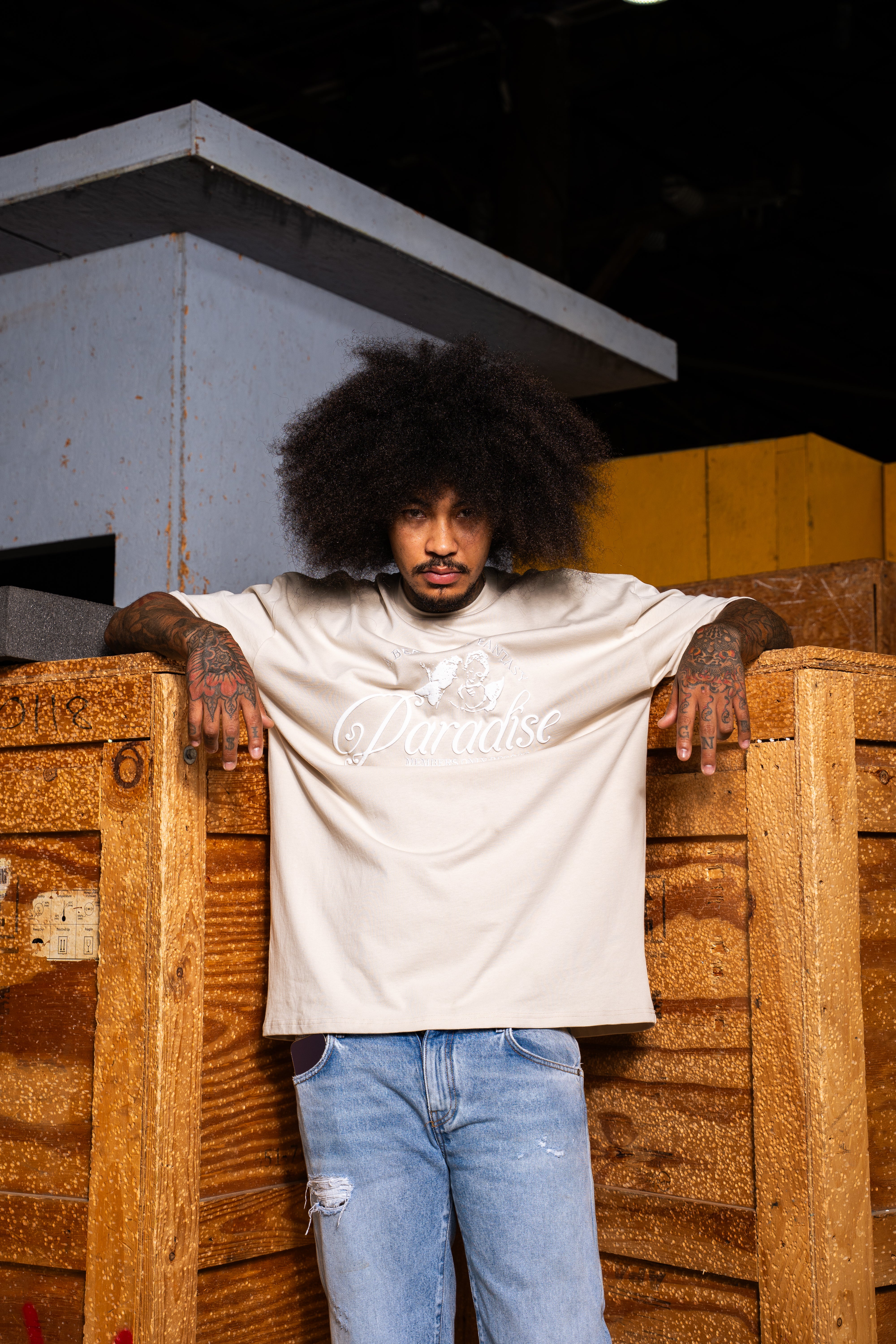 Celestial Getaway Tee Cream