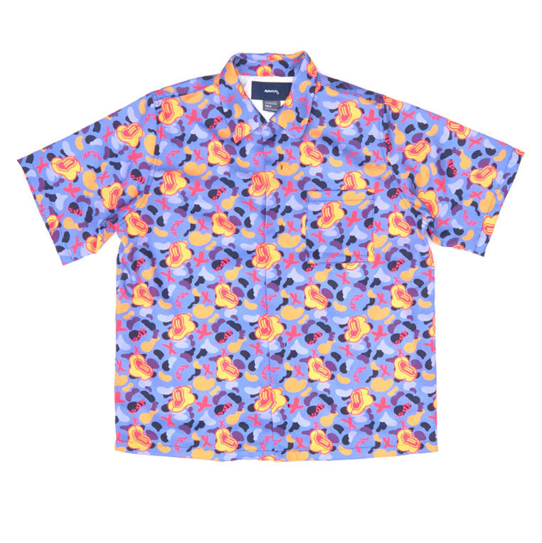 DOODLE PRINTED SHIRT PURPLE