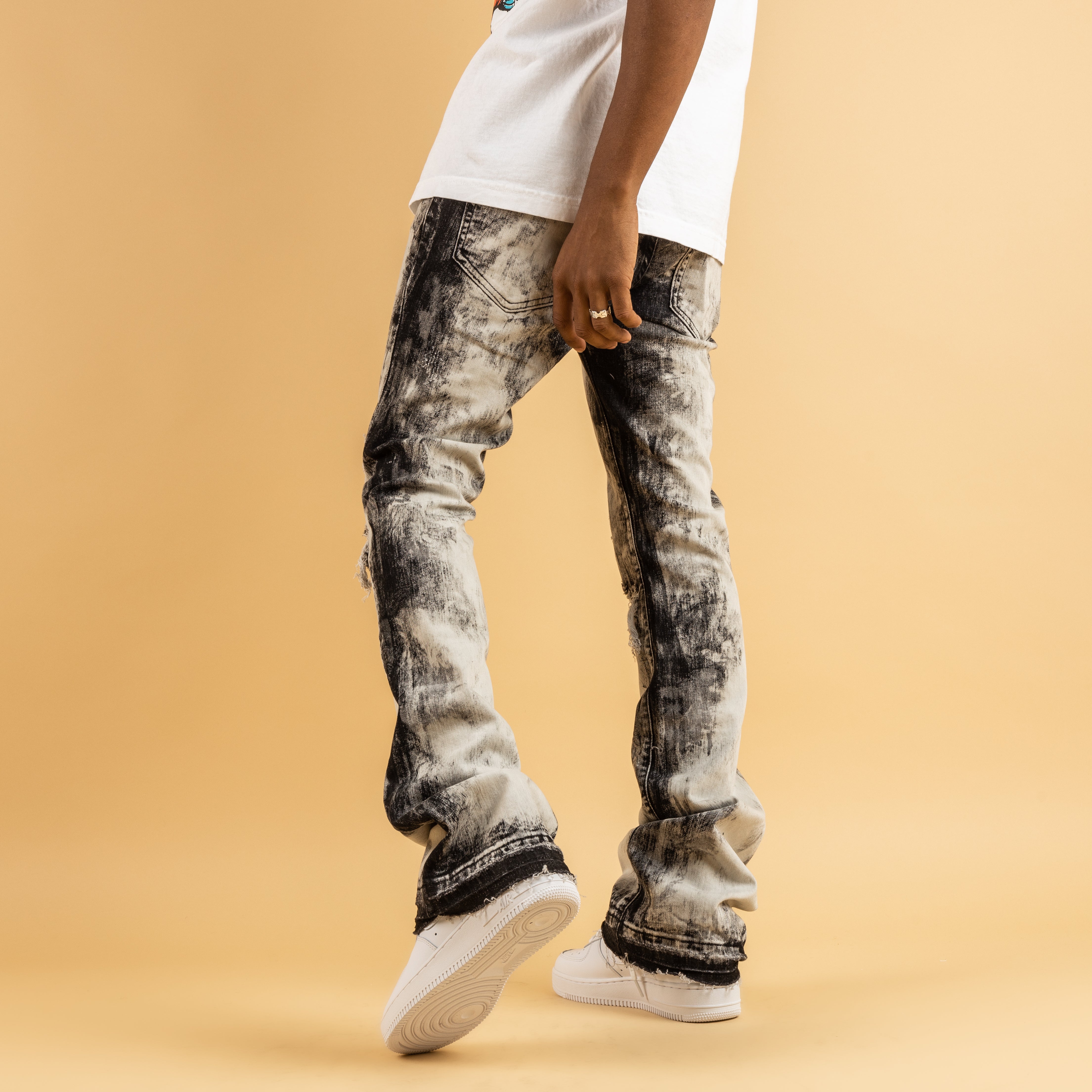 FUME STACKED DENIM