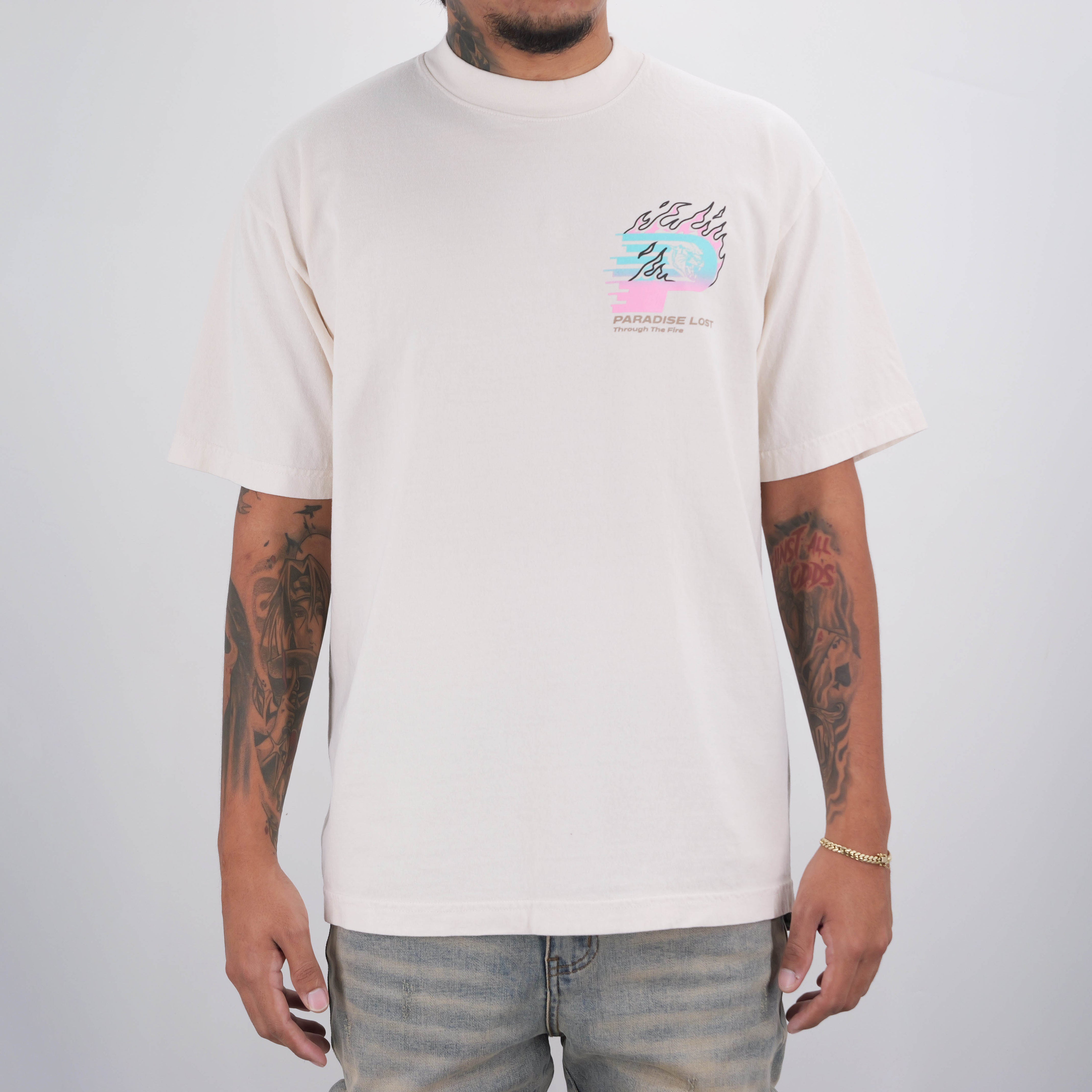 VARSITY PREM TEE CREAM