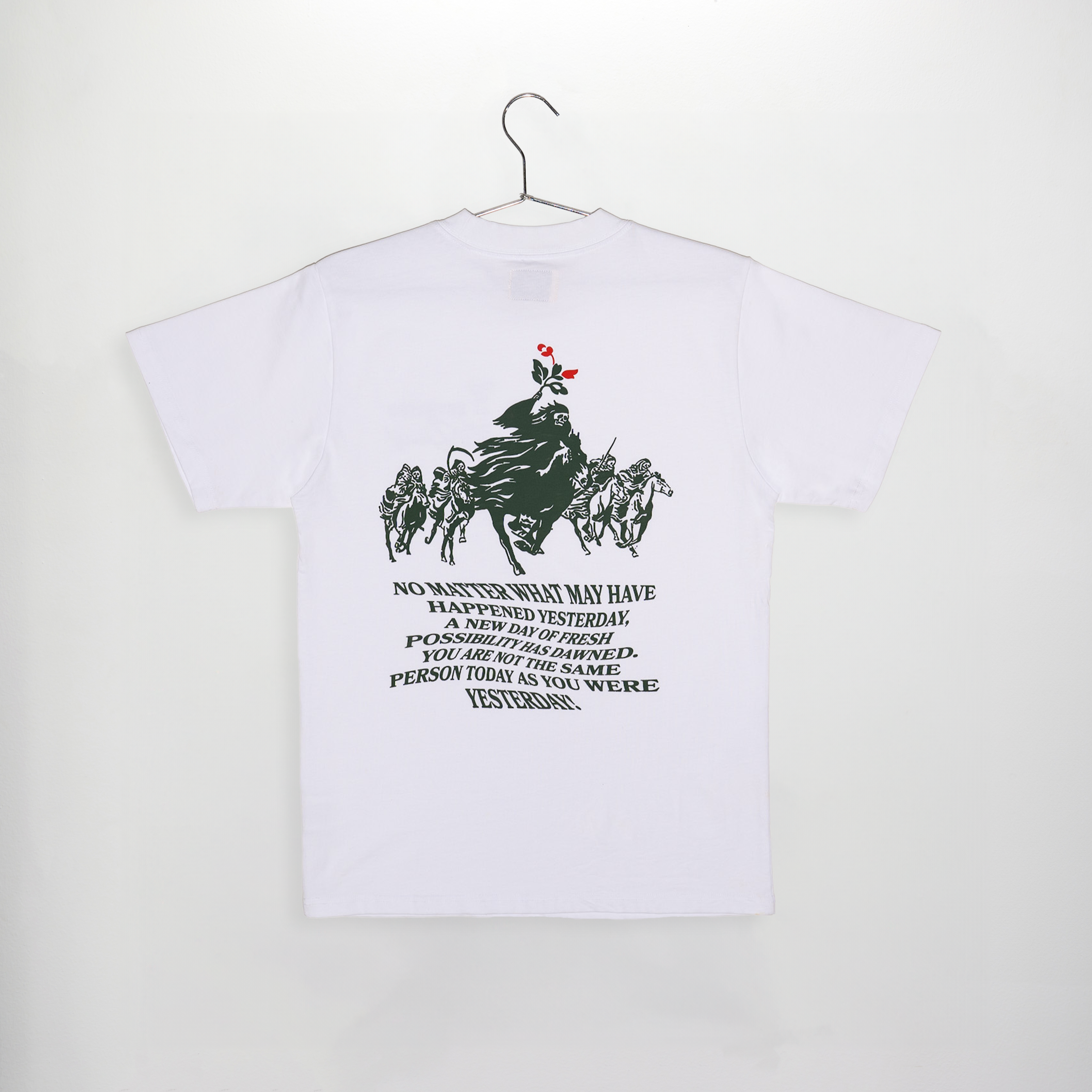 HORSEMEN TEE WHITE/FOREST