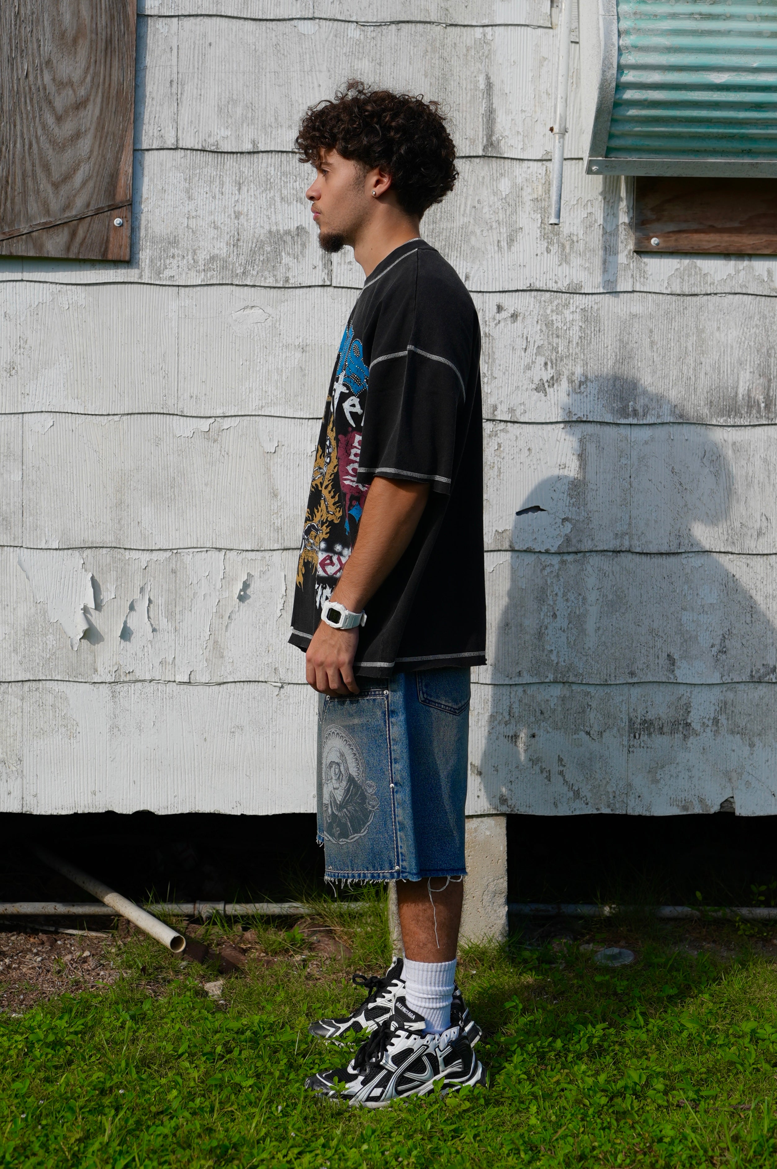 Rightcheous Jorts Blue