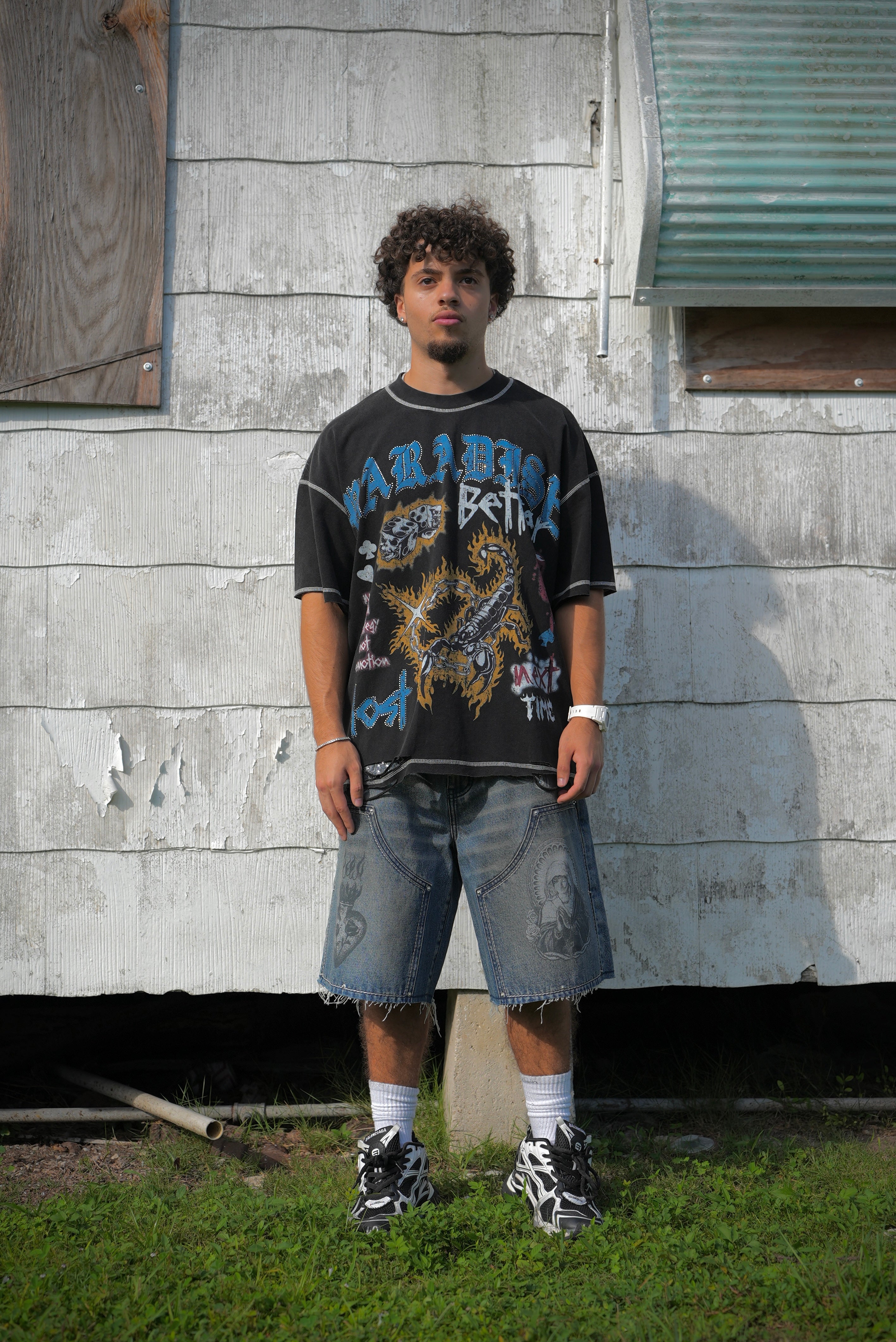 Rightcheous Jorts Blue