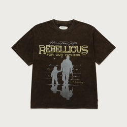 Rebellious For Our Fathers Tee Black
