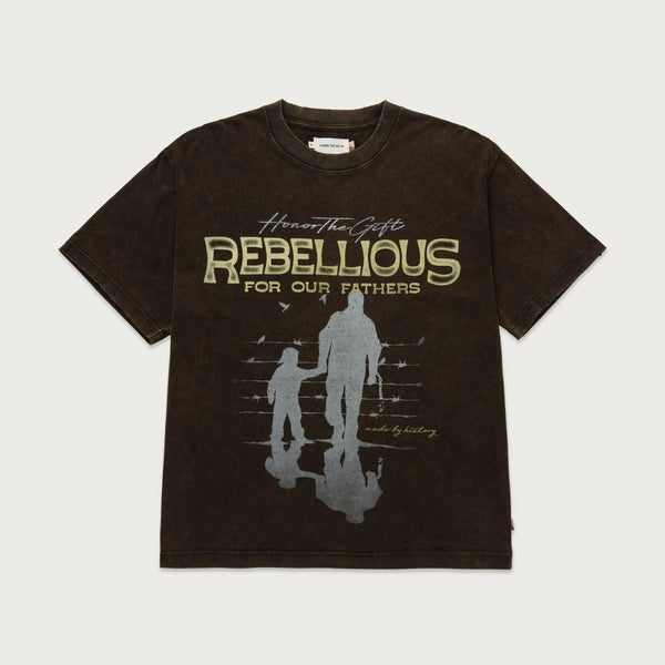 Rebellious For Our Fathers Tee Black