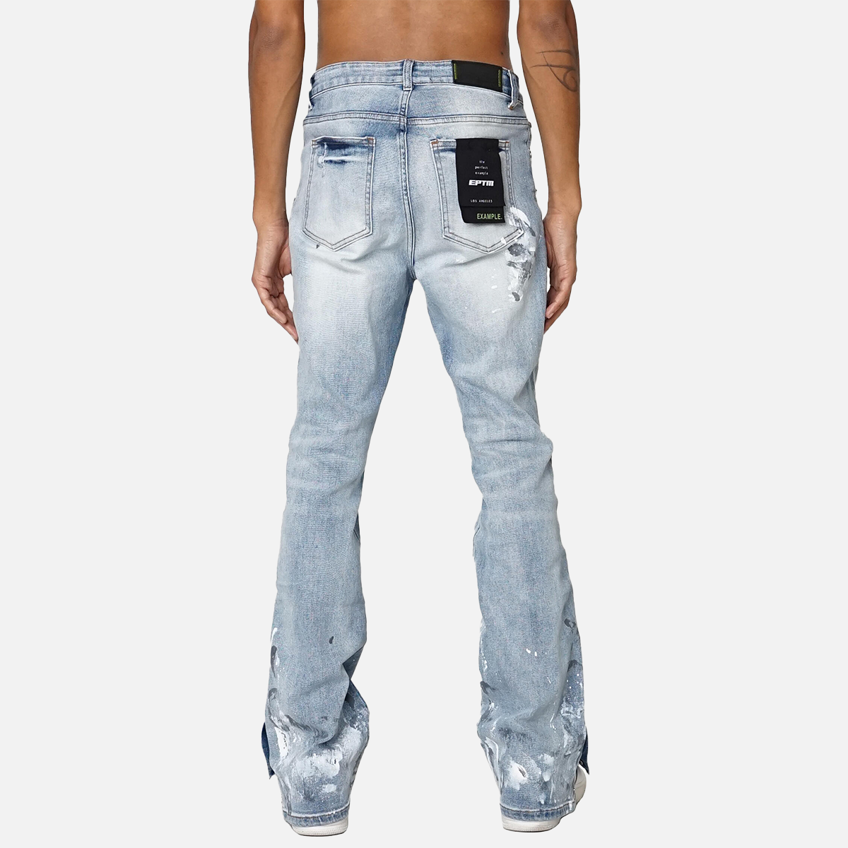 Snap Flare Denim Blue