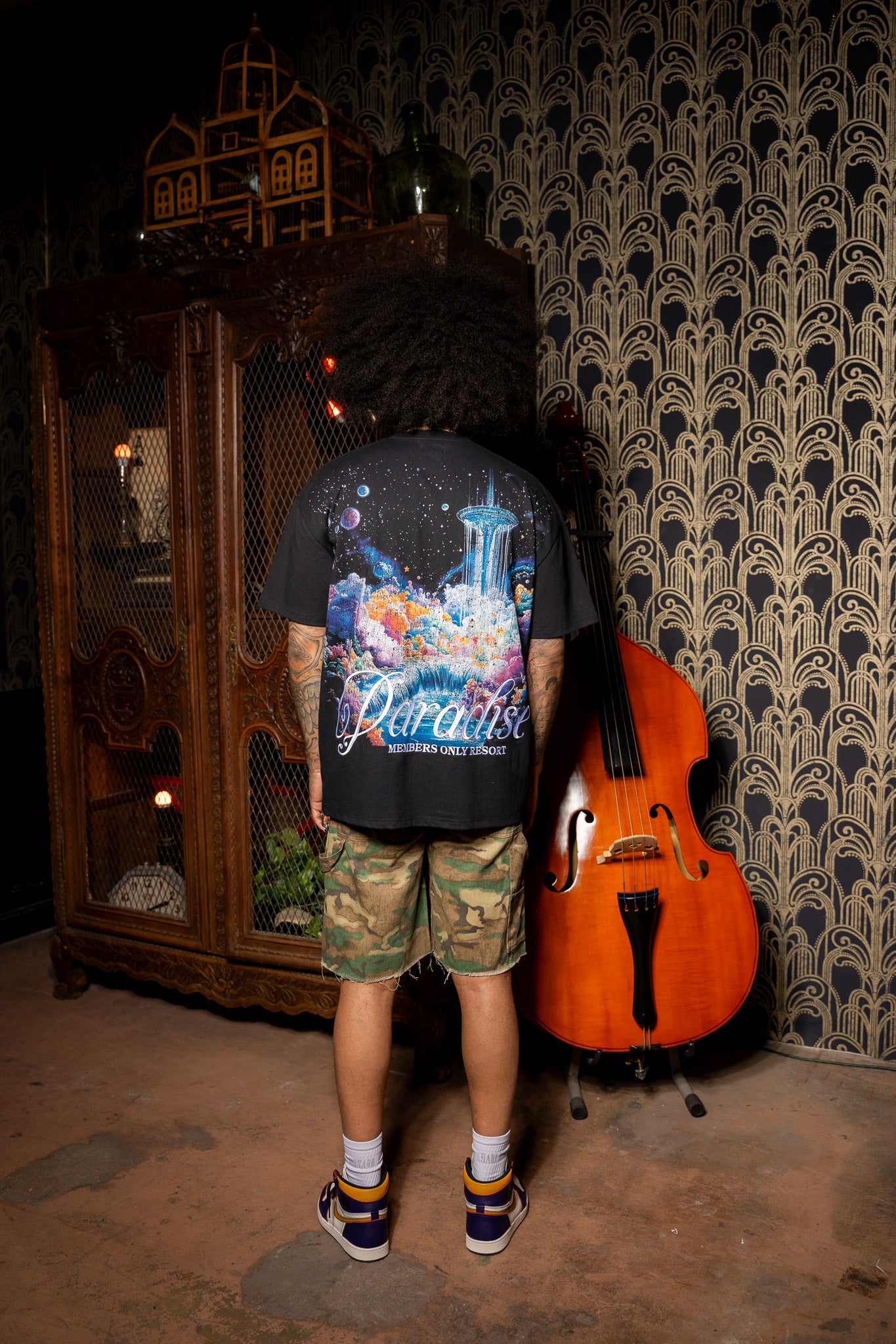 Celestial Getaway Tee Black
