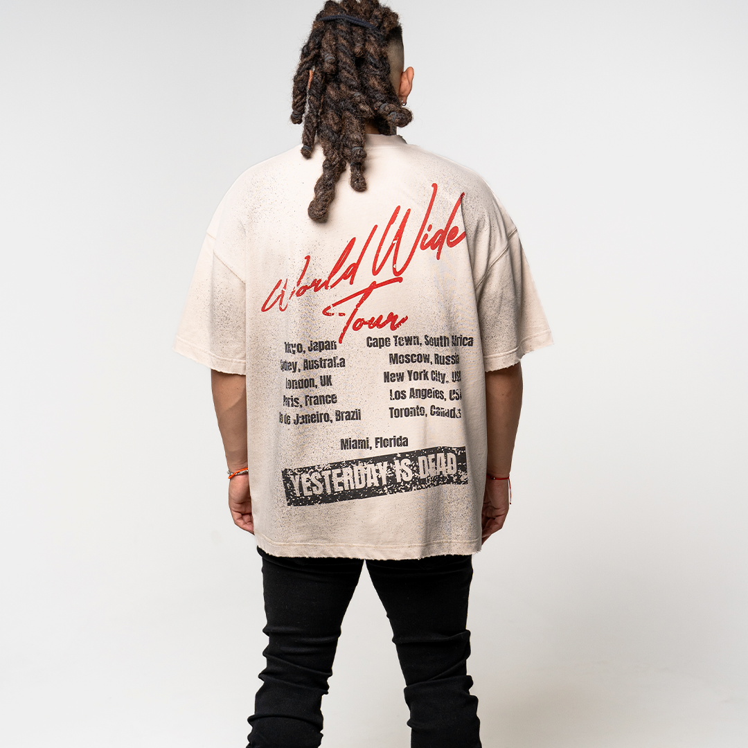 WORLD TOUR TEE (ACID WASH)