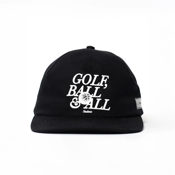 GOLF BALL & ALL HAT BLACK