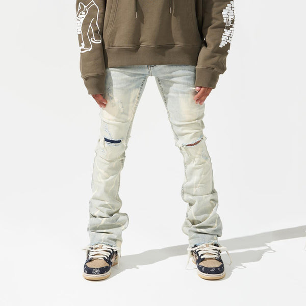SULFUR STACKED JEANS