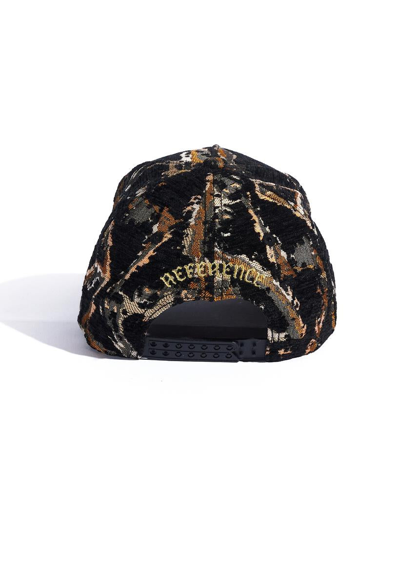 LUXE HAT BLACK/GOLD WOVEN