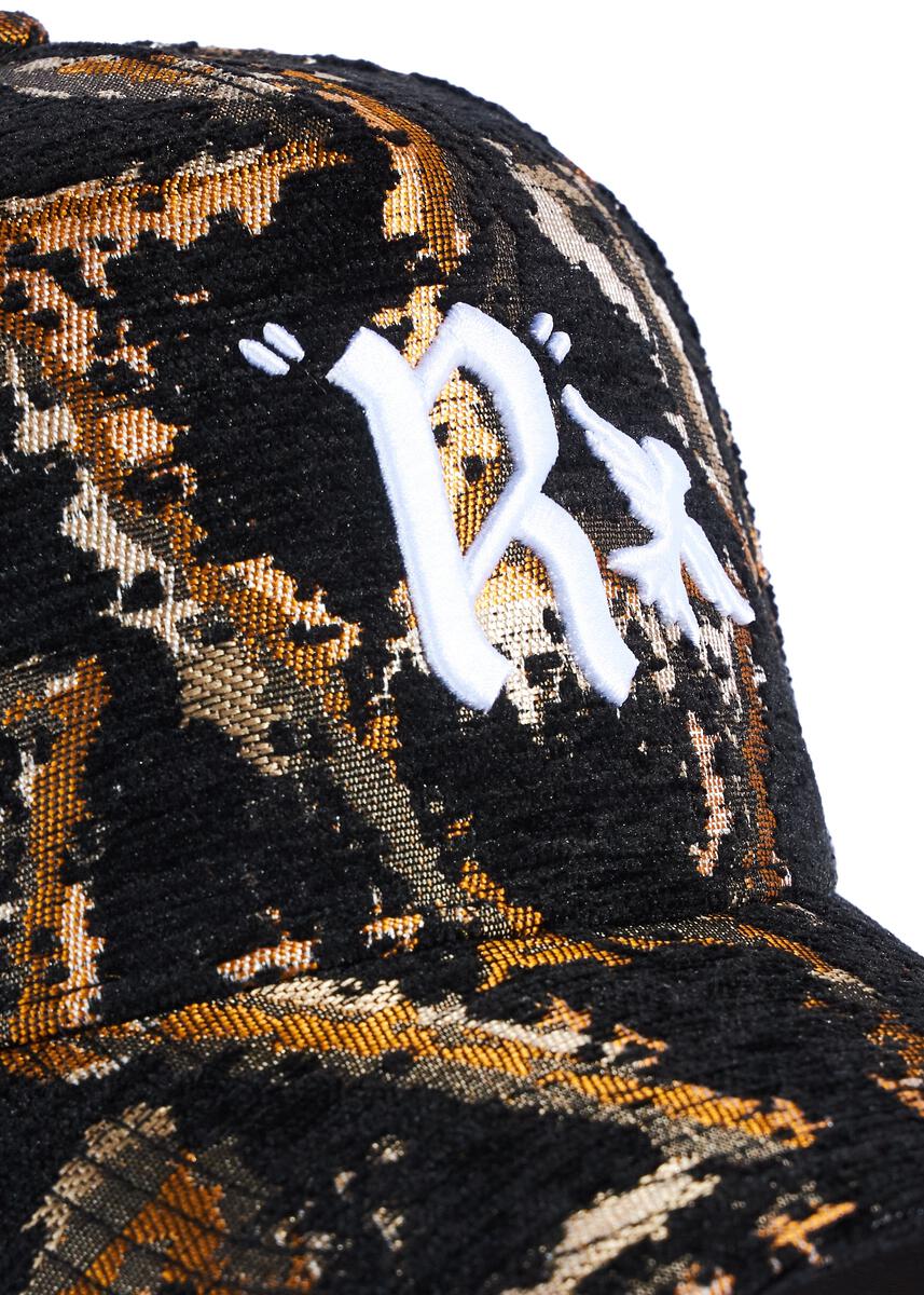 LUXE HAT BLACK/GOLD WOVEN