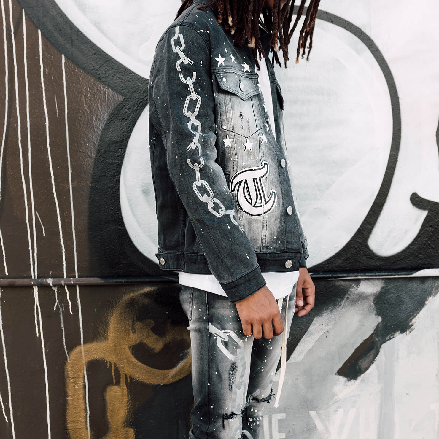 STRONG DENIM JACKET GREY