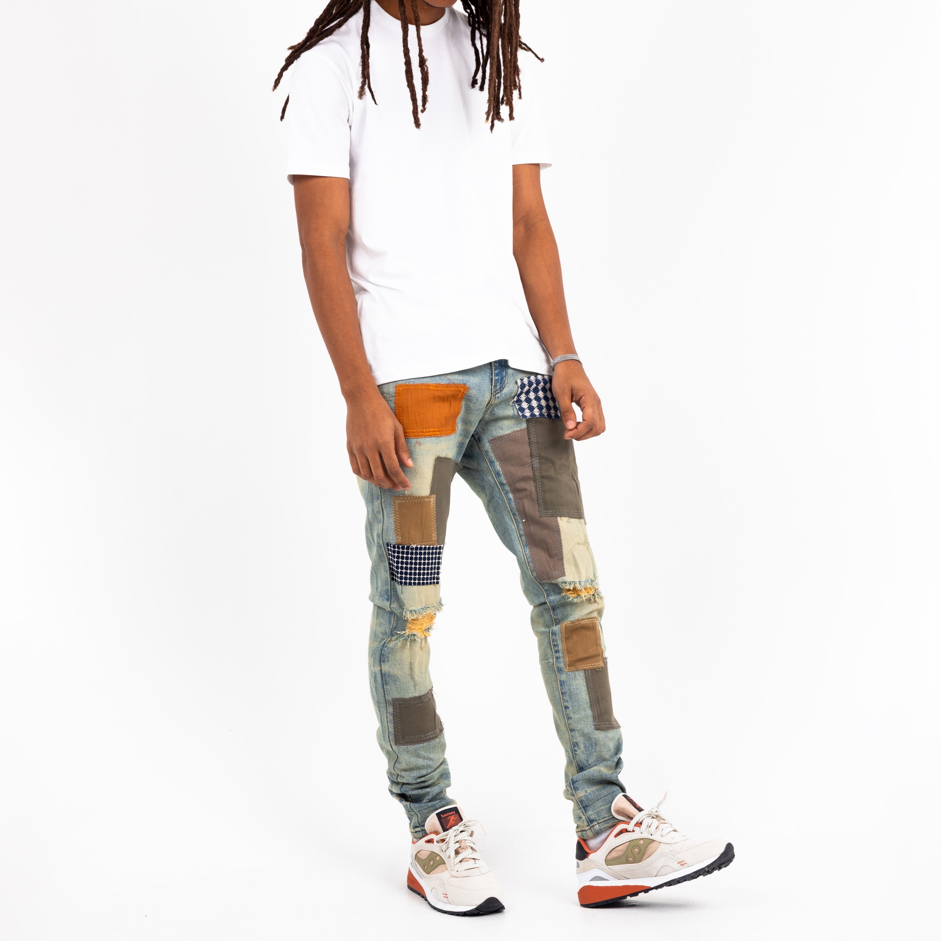 SANTORINI PATCHWORK DENIM