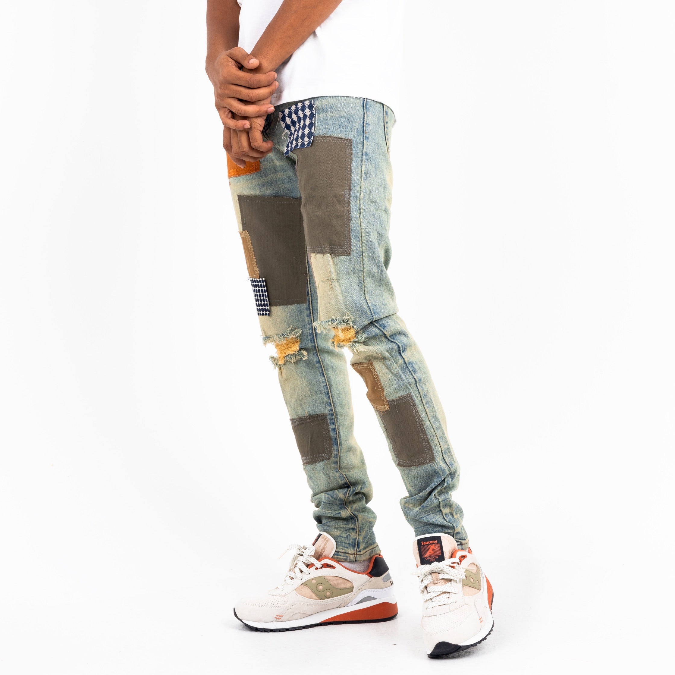 SANTORINI PATCHWORK DENIM