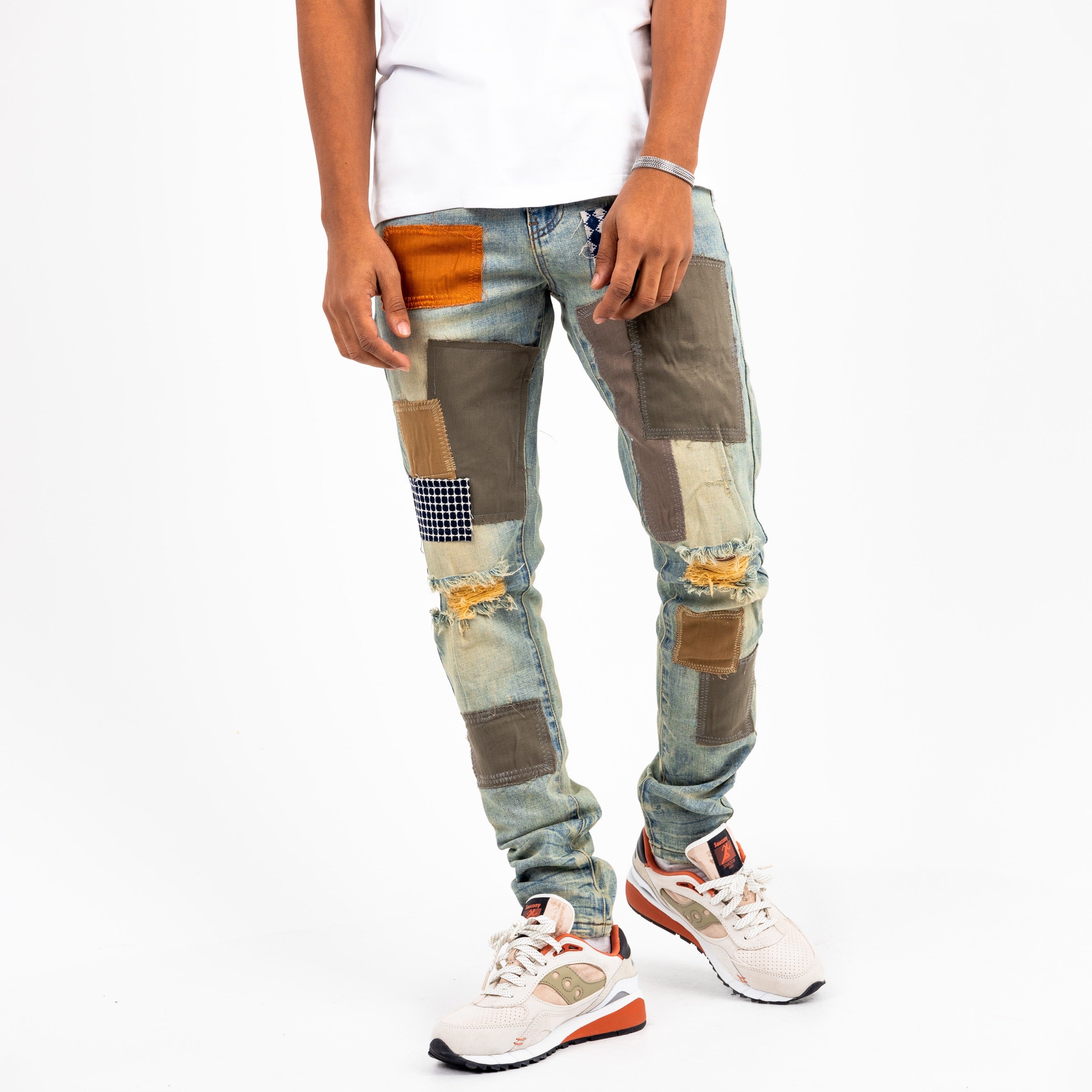 SANTORINI PATCHWORK DENIM