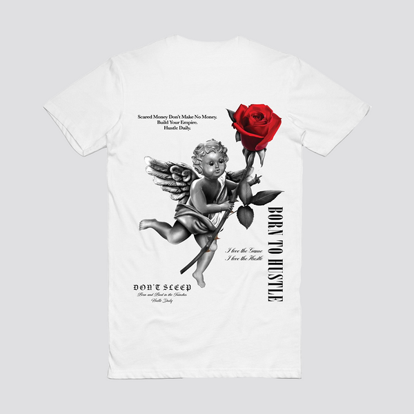 RED LABEL LOVE THE GAME ANGEL TEE WHITE