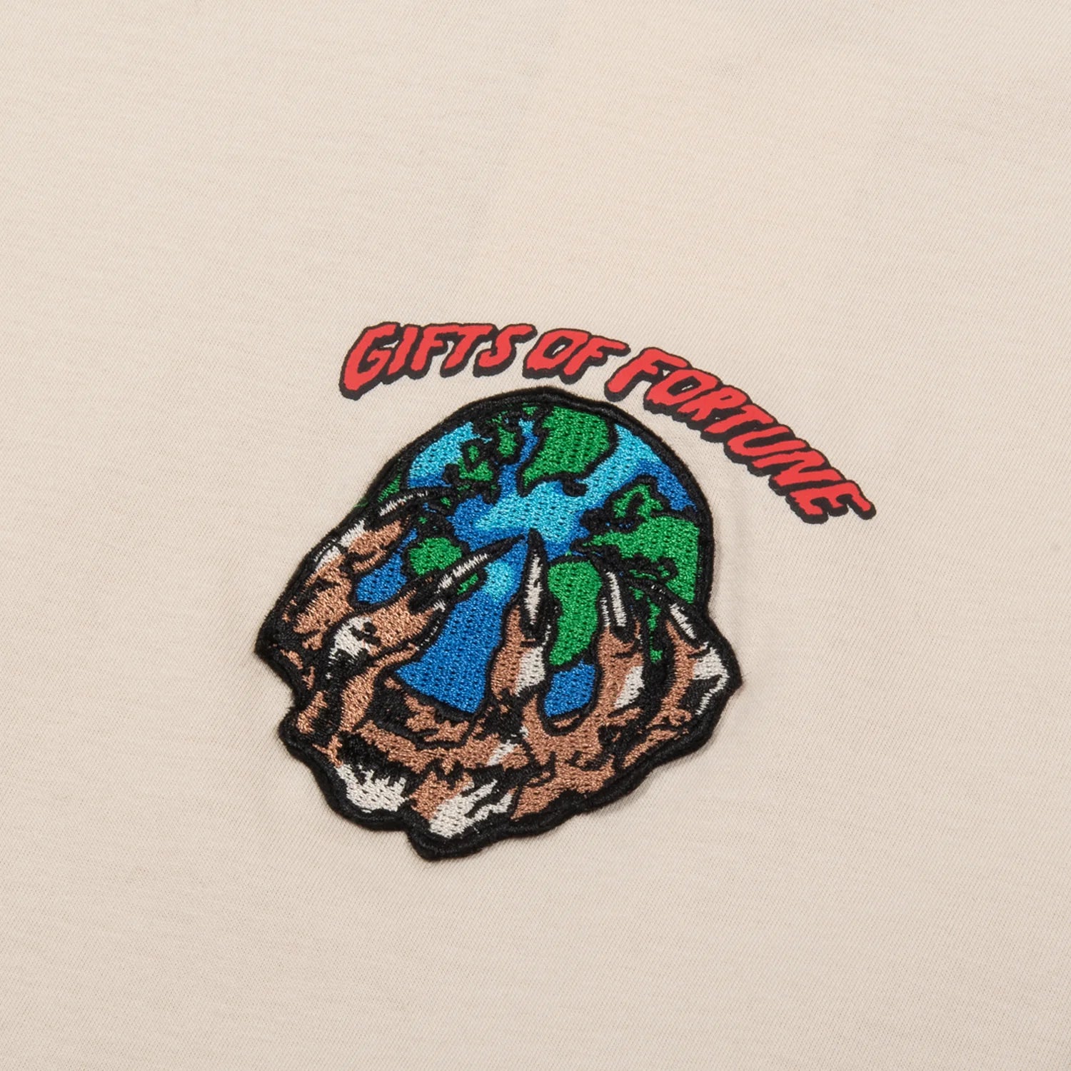 THE WORLD IS YOURS TEE TAN