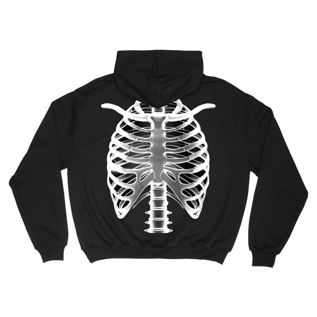 SKELETON HOODIE BLACK