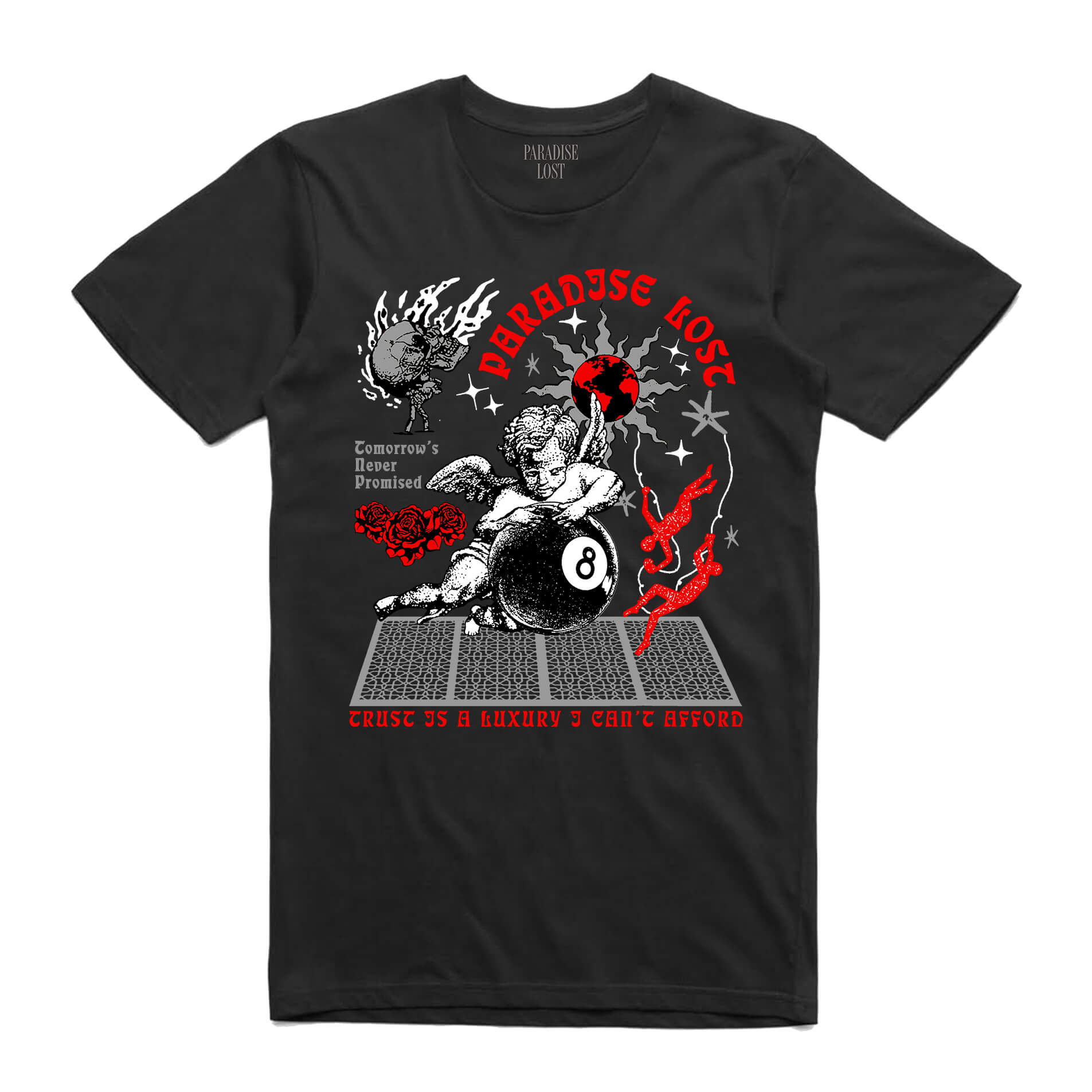 LUXURY TEE BLK/RED