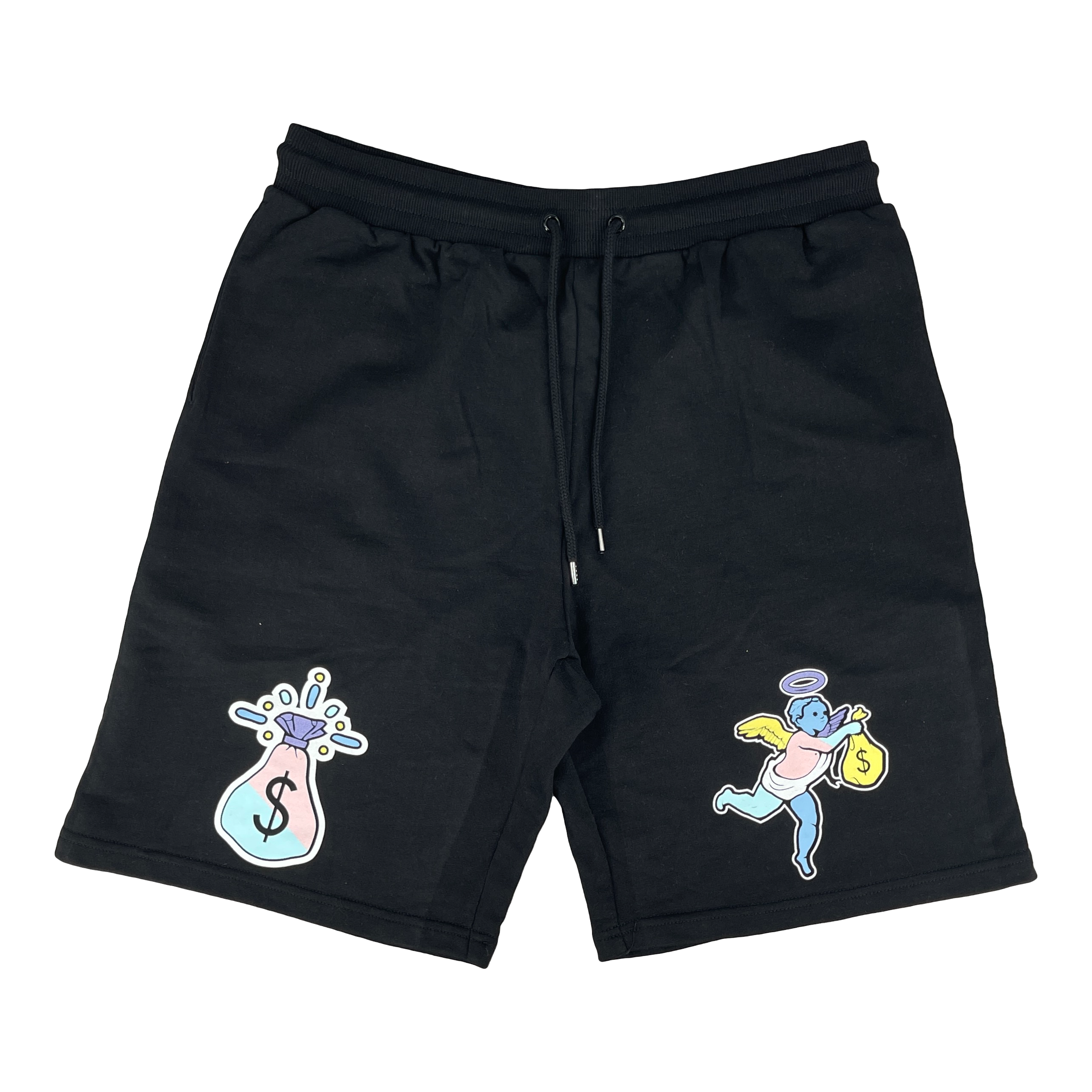 MONEY BAG ANGEL SHORTS BLACK