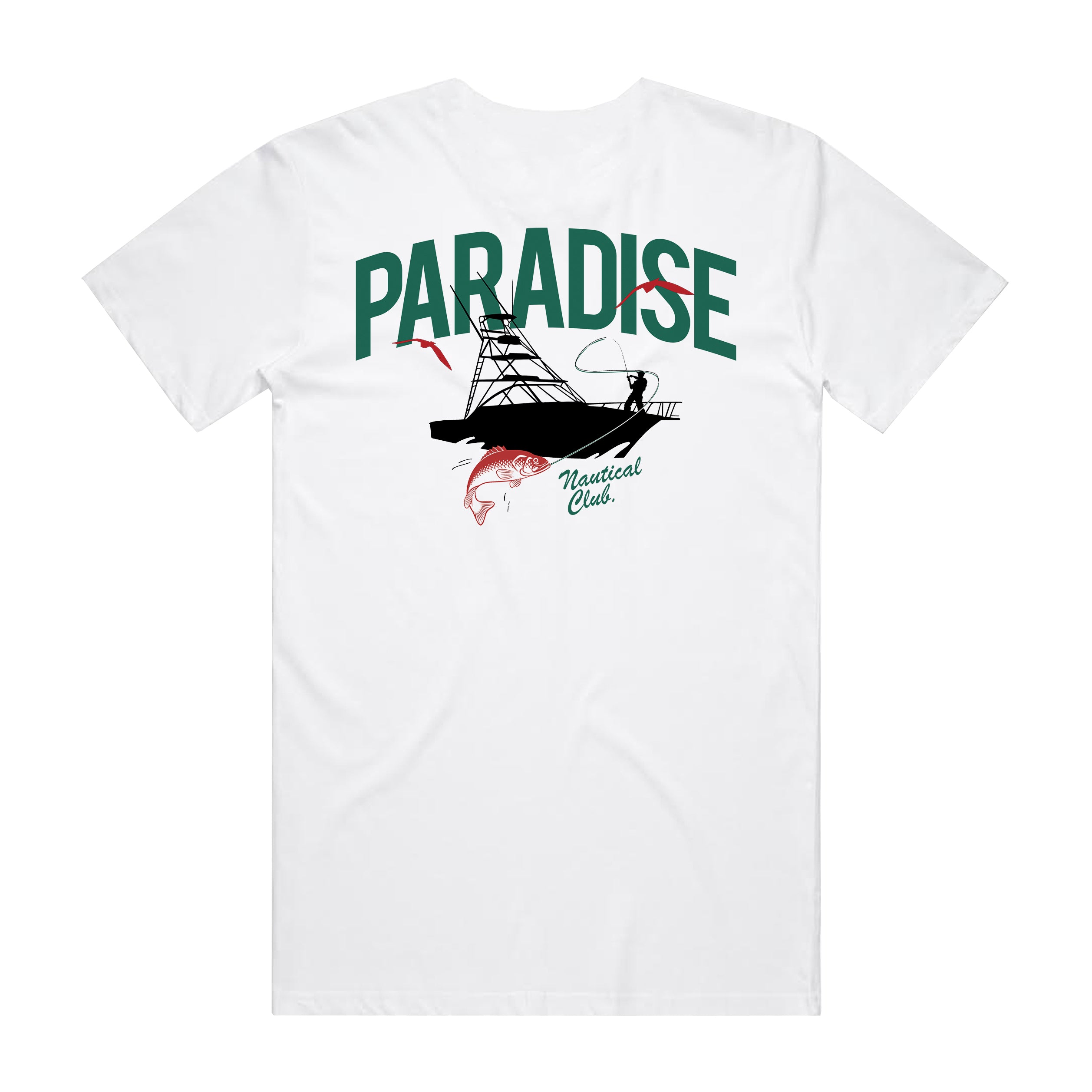NAUTICAL CLUB TEE WHITE/TEA