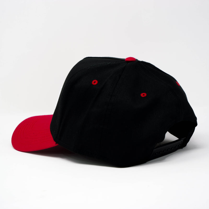 PARANOIA SNAPBACK HAT BLACK/RED