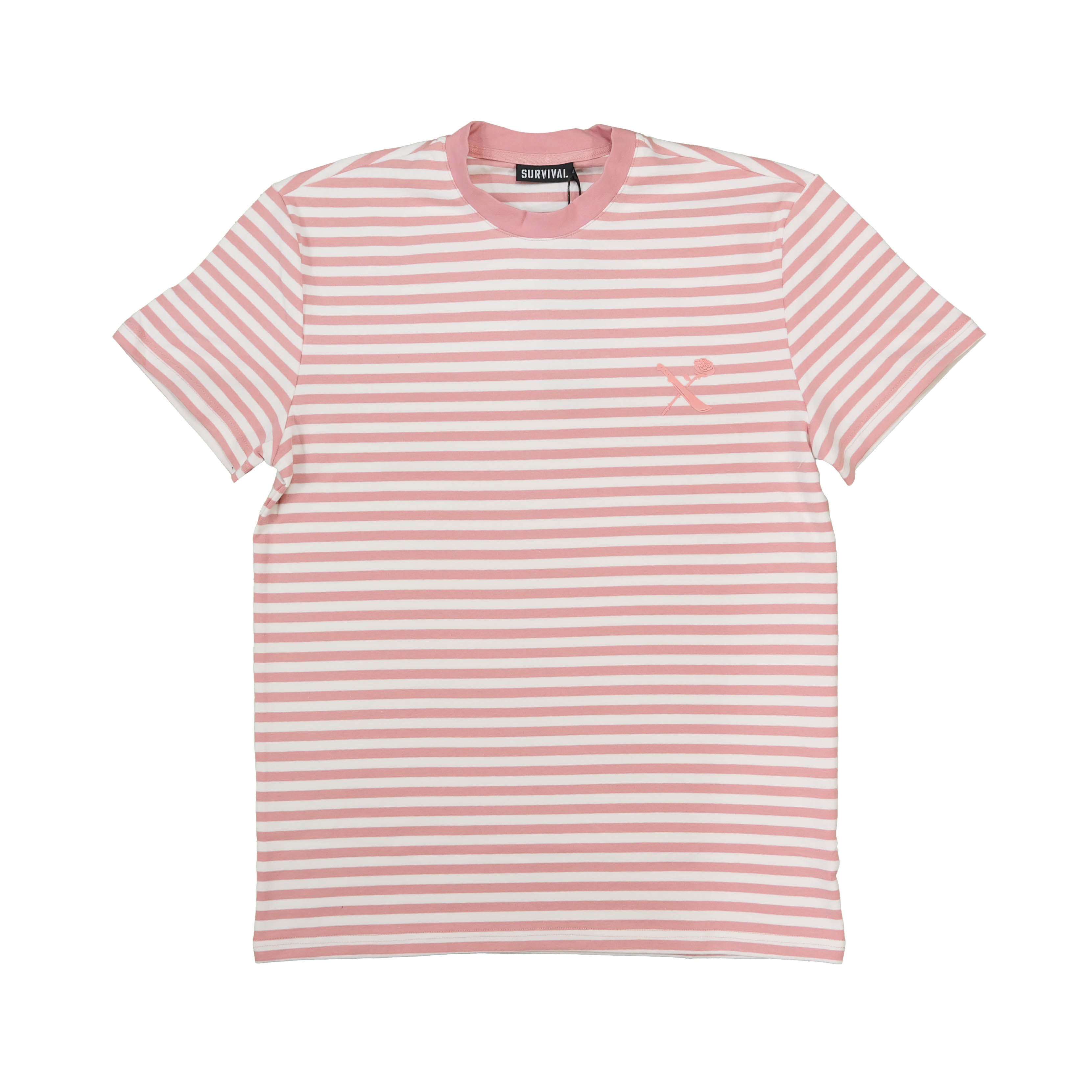 SOTF STRIPE TEE SALMON/WHITE