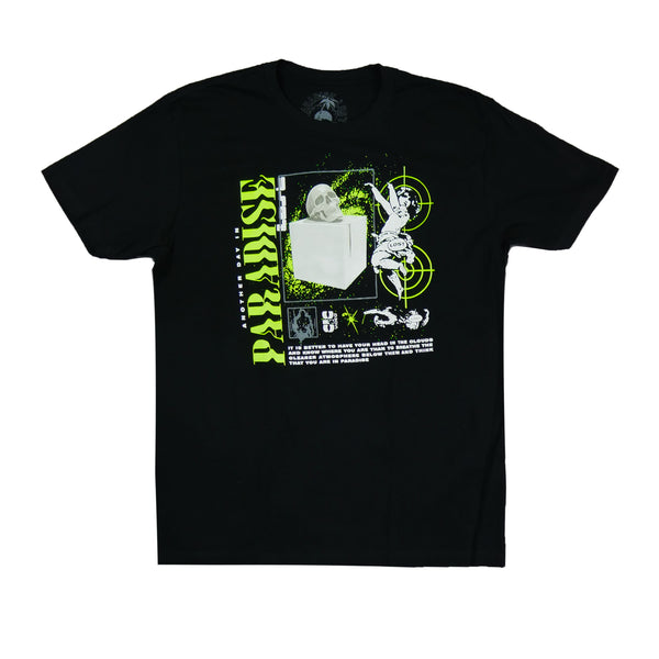 ANOTHER DAY TEE BLK/N.GRN