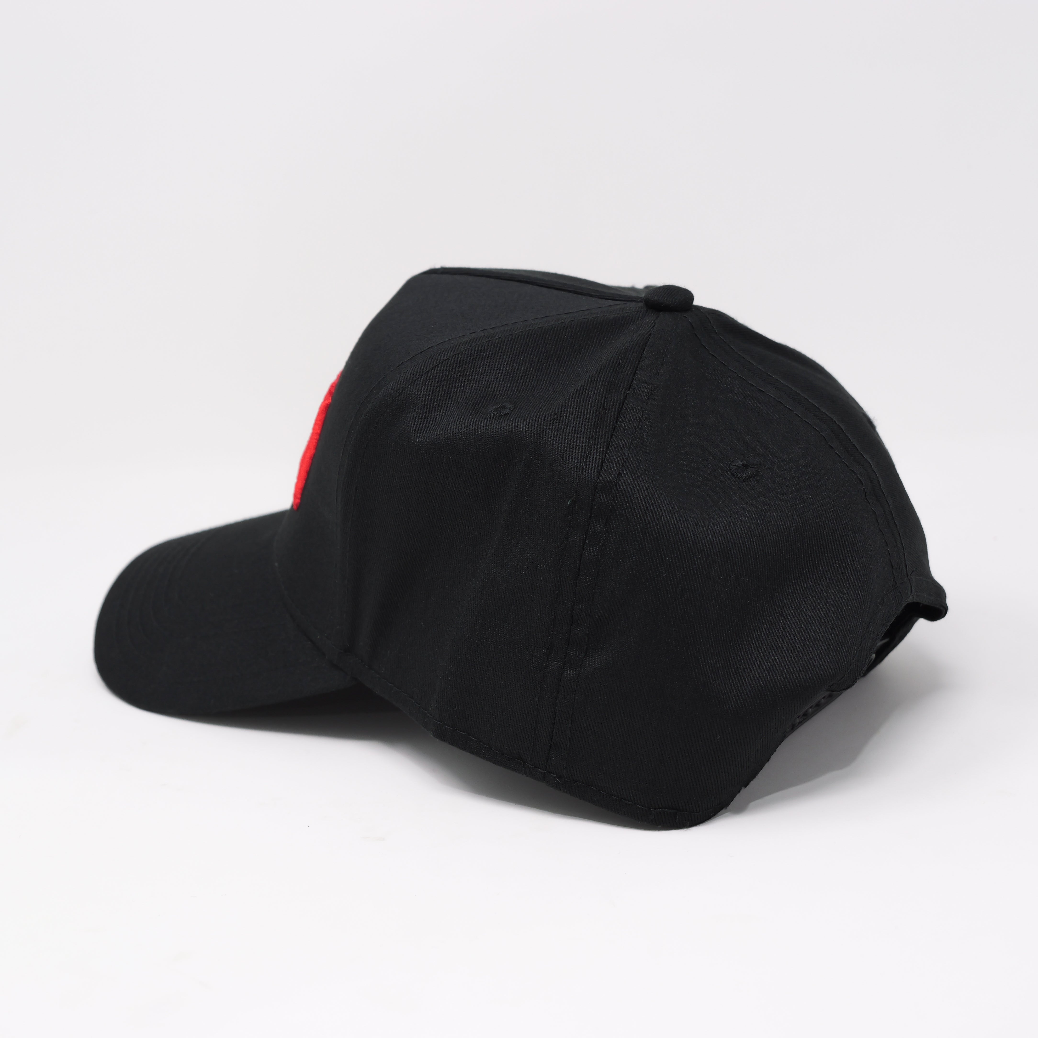 PARANOIA SNAPBACK HAT BLACK/RED