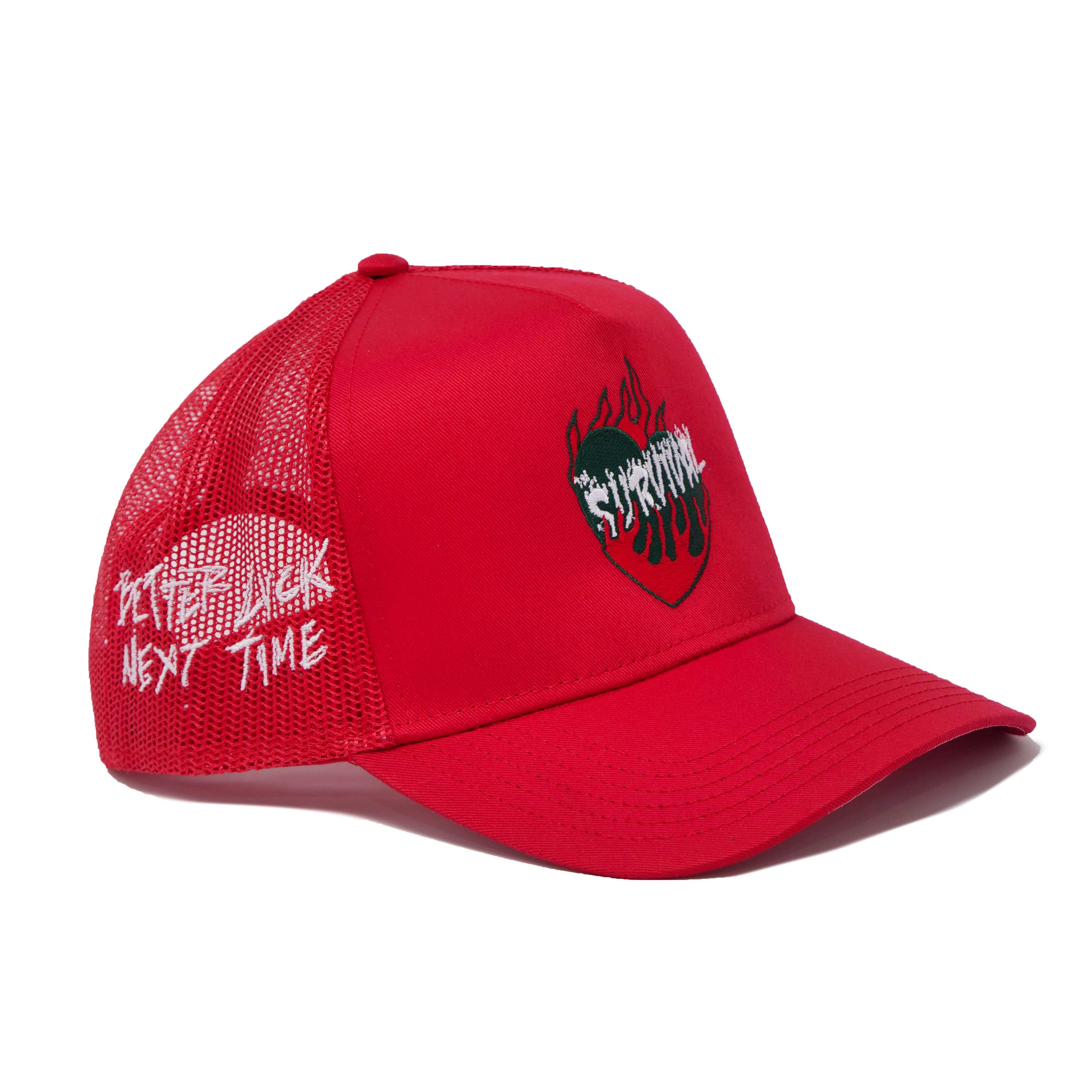 BETTER DAYS TRUCKER HAT RED