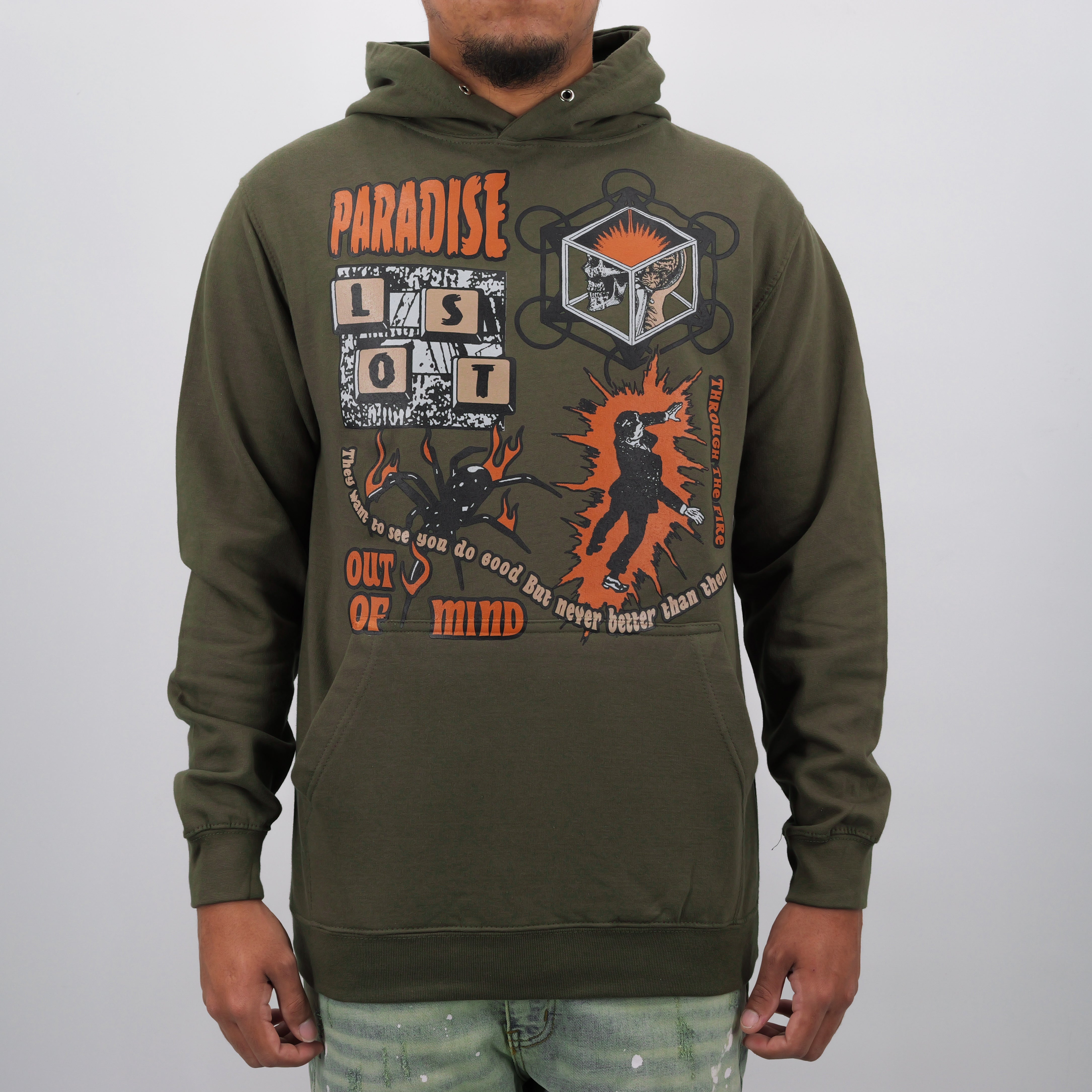 ELECTROSHOCK HOODIE OLIVE
