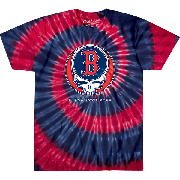 Boston Red Sox Steal Your Base Tie-Dye T-Shirt