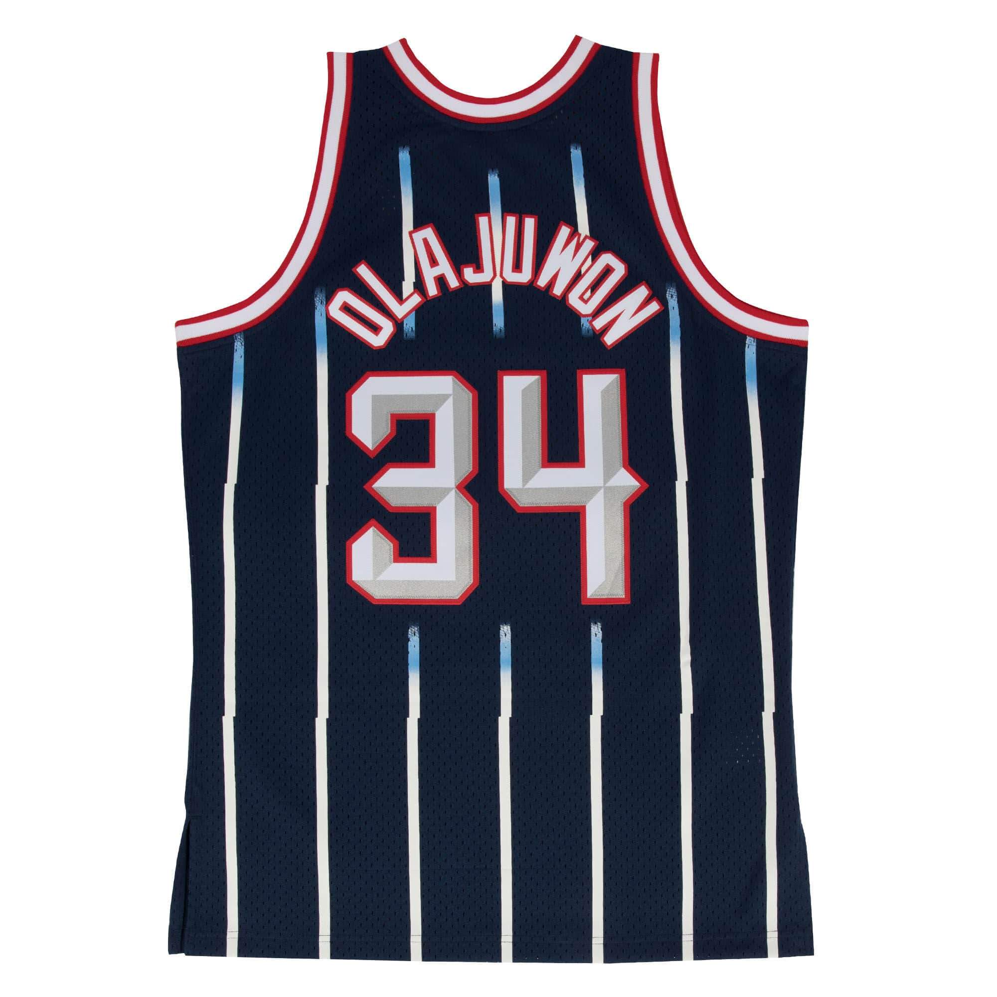SWINGMAN ROAD JERSEY ROCKETS 96 HAKEEM OLAJUWON