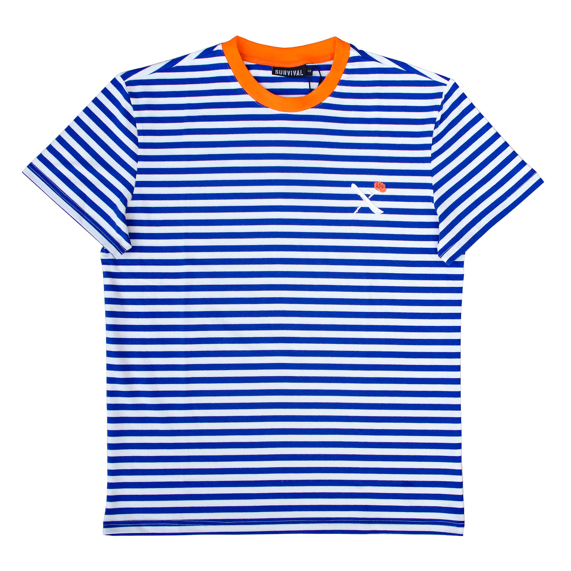 SOTF STRIPE TEE BLU/ORG