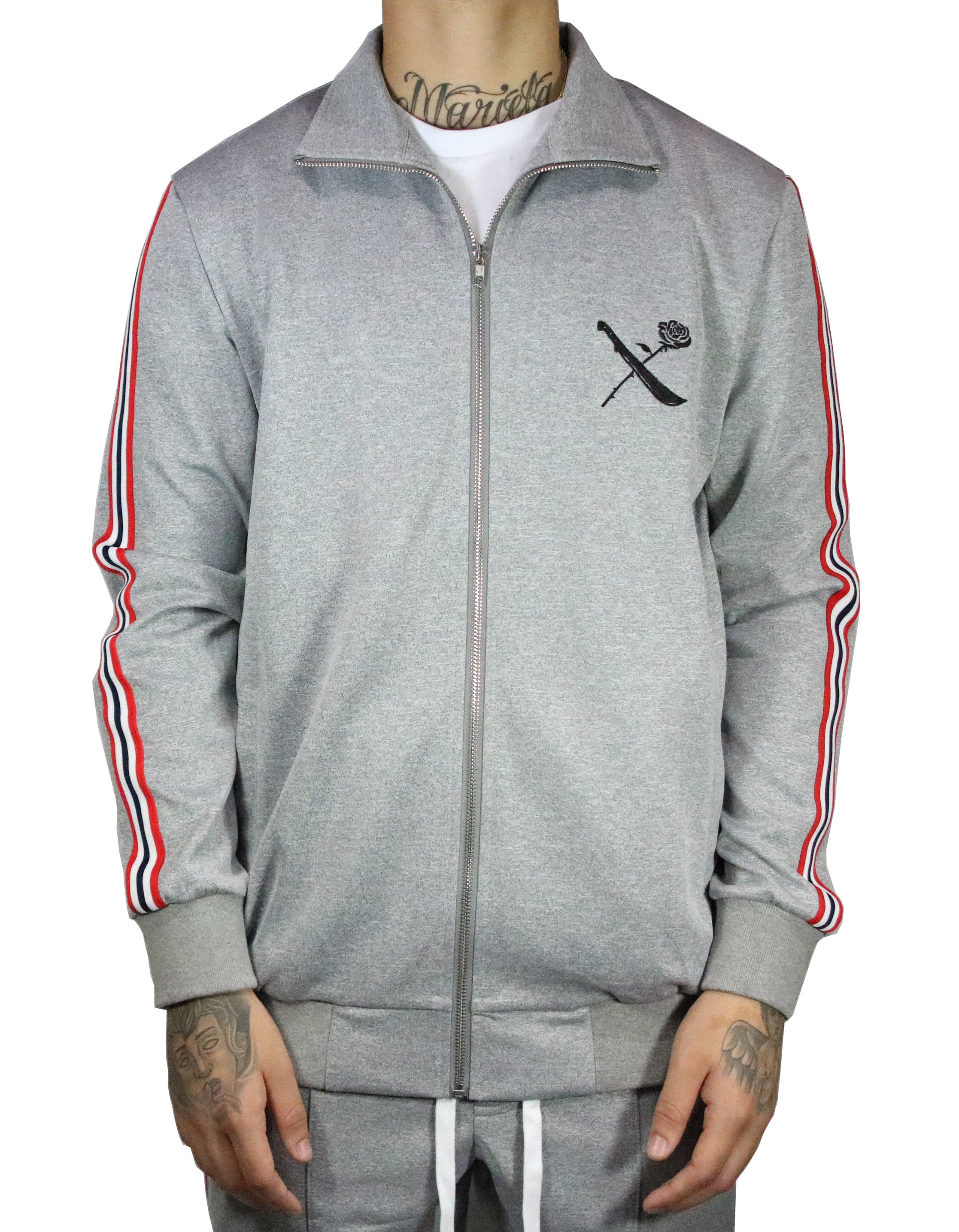 SRVL Track Jacket Heather Grey