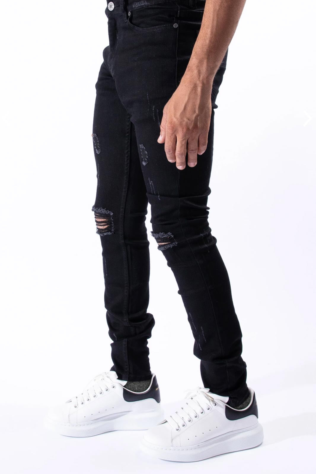 MIDNIGHT BLACK DENIM JEANS