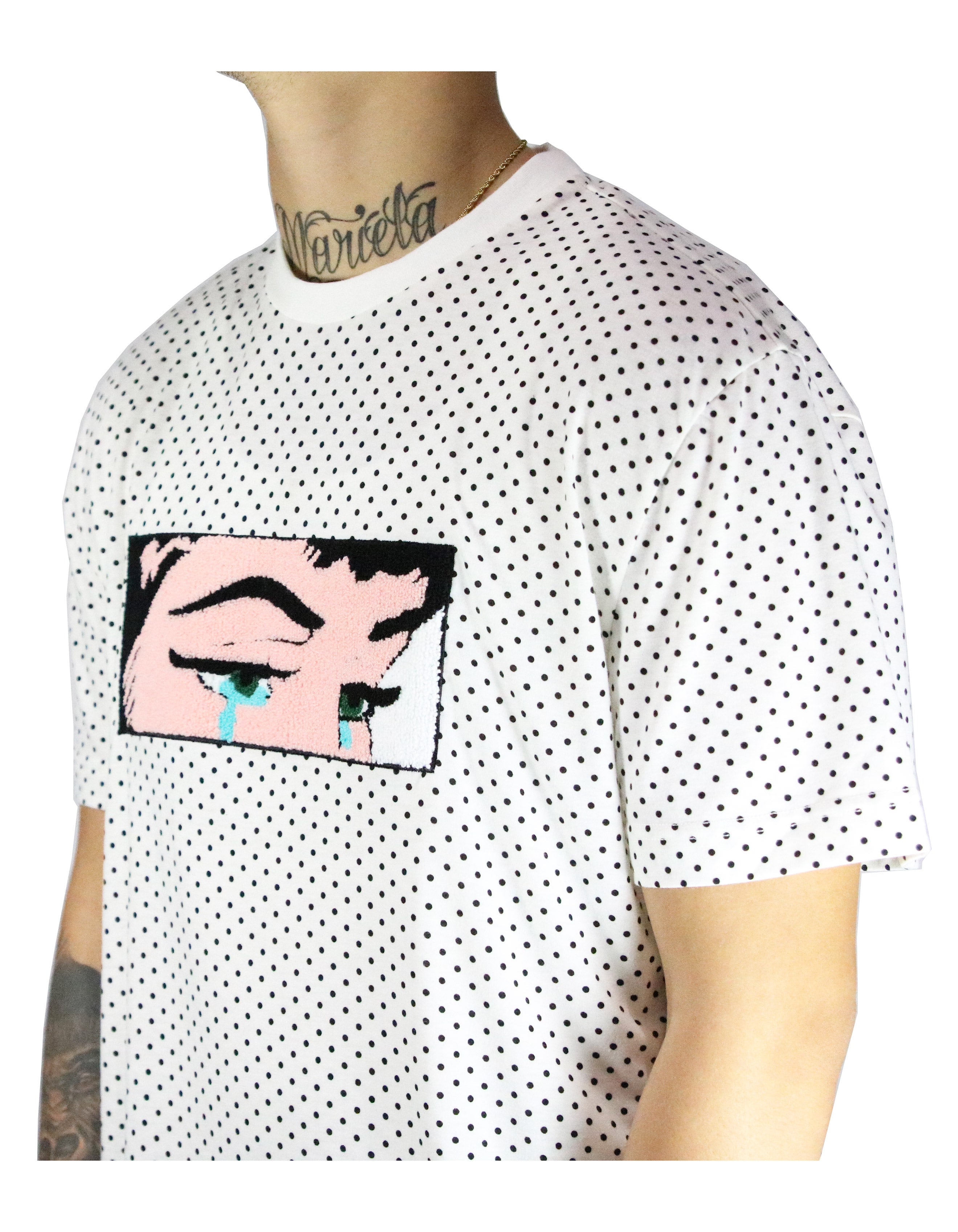 Tear Dot Tee White